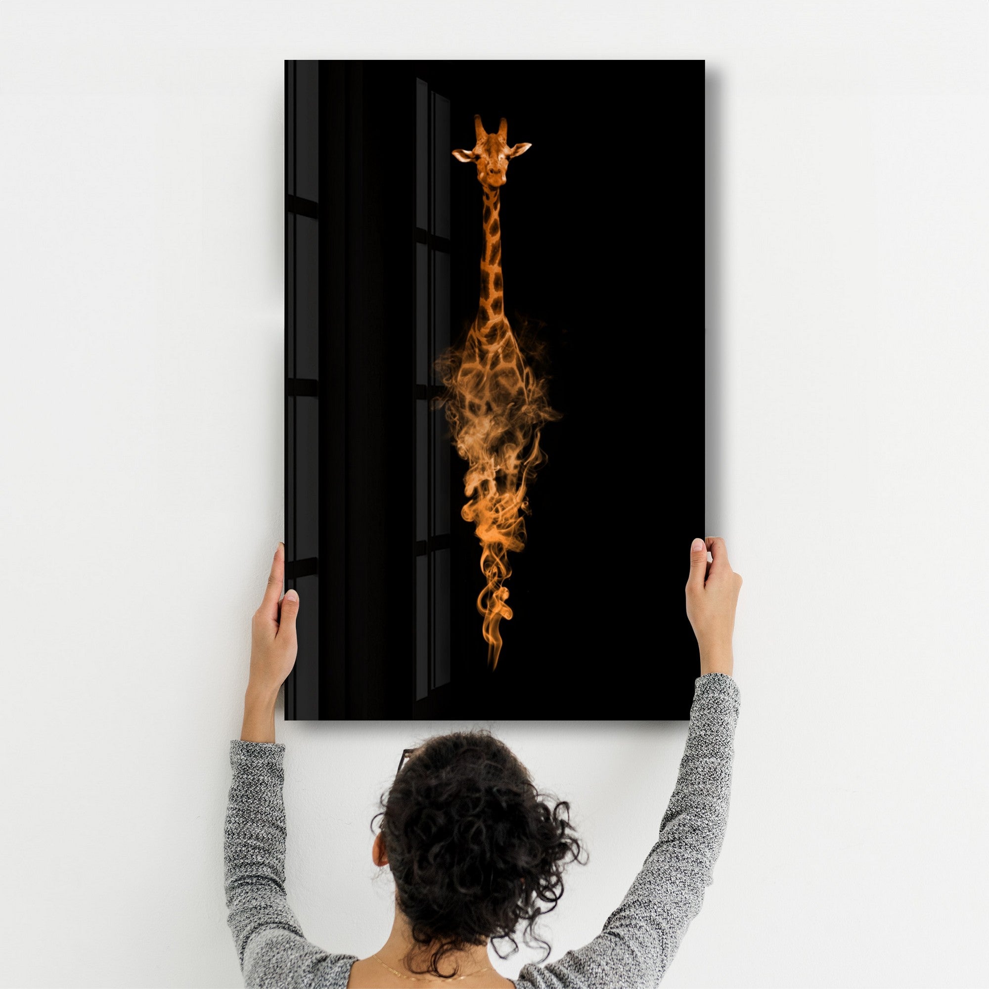 Quadro Decorativo em Vidro Temperado OGLS-7010 (35 x 55 cm), Multicolor, Impressão UV, 4 mm