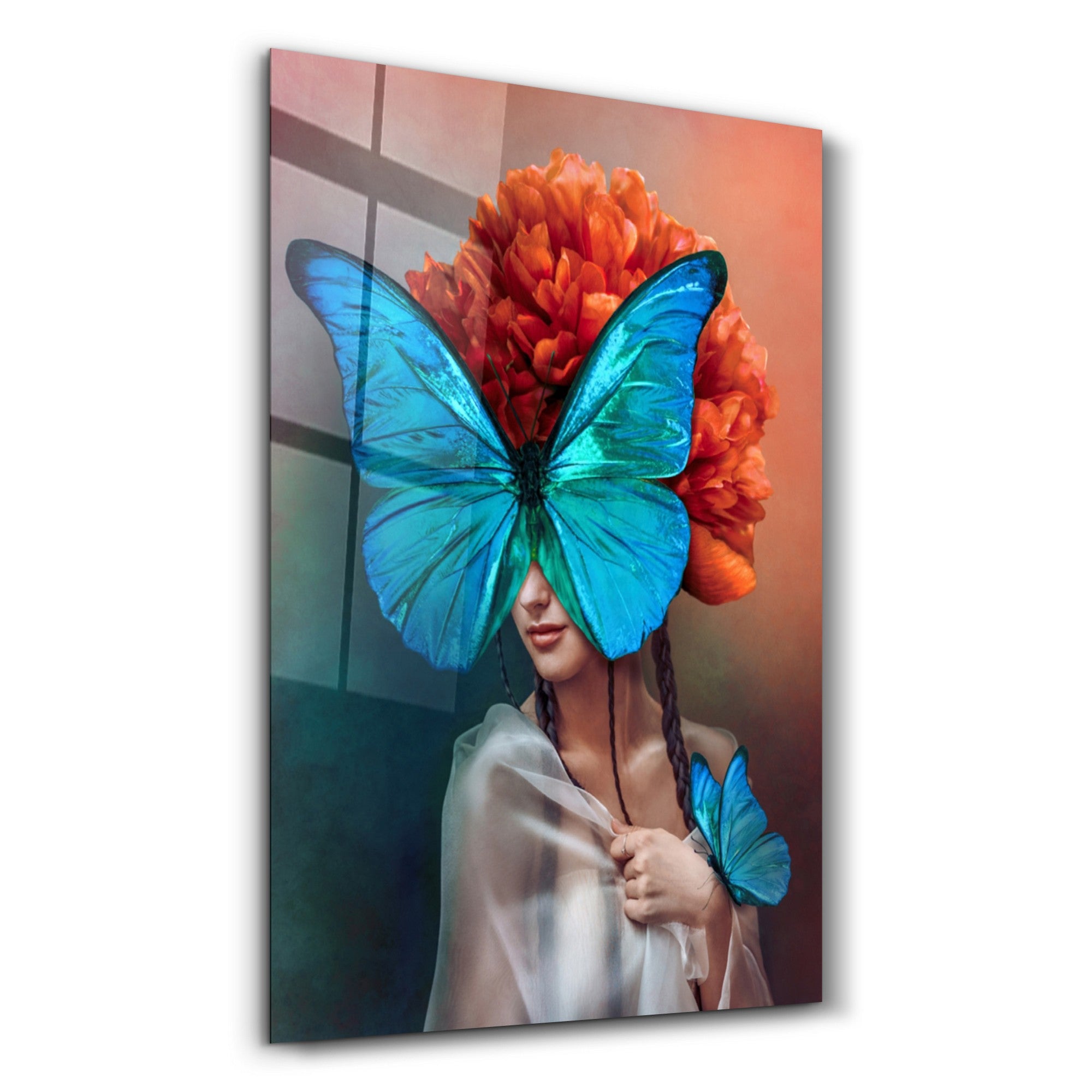 Arte em Vidro Temperado Multicolor 35x55cm - Pintura Decorativa UV de Alta Qualidade