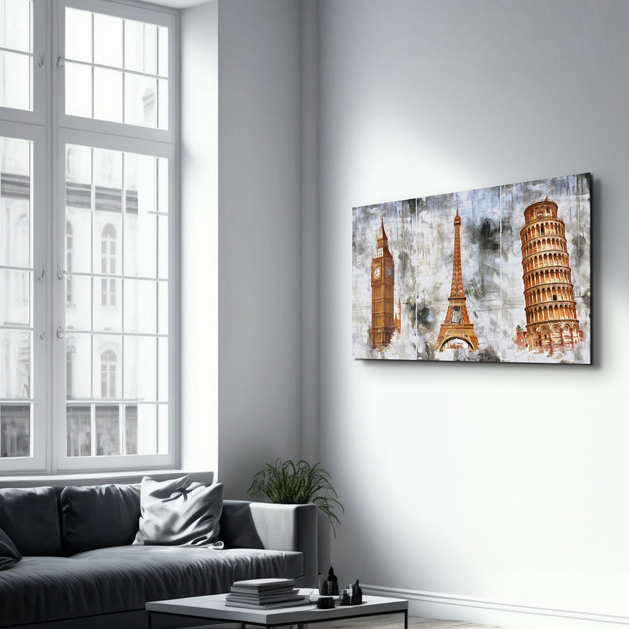 Arte em Vidro Temperado Multicolor 35x55cm - Pintura Decorativa UV de Alta Qualidade