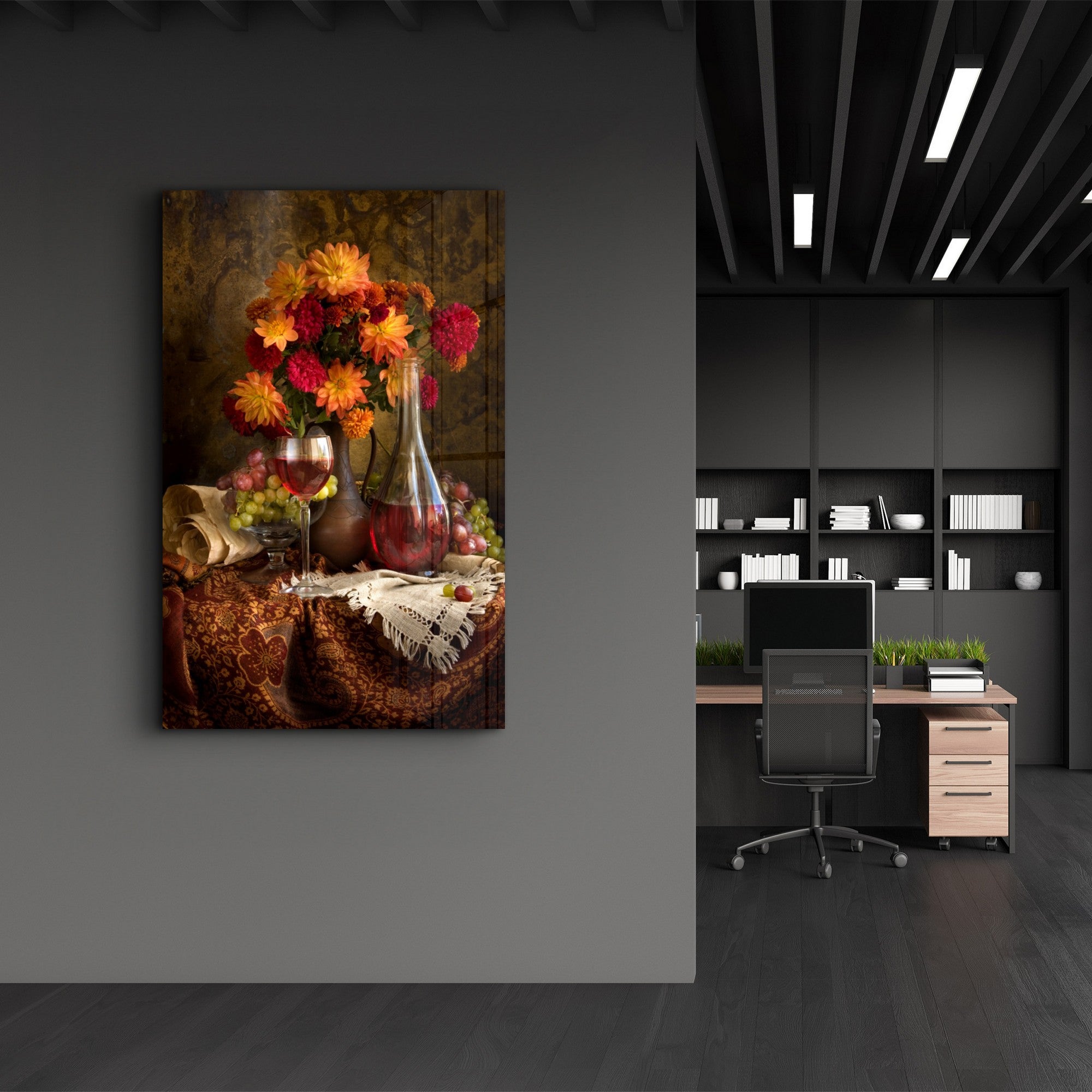 Arte Decorativa em Vidro Temperado Multicolor 35x55cm - Impressão UV de Alta Qualidade