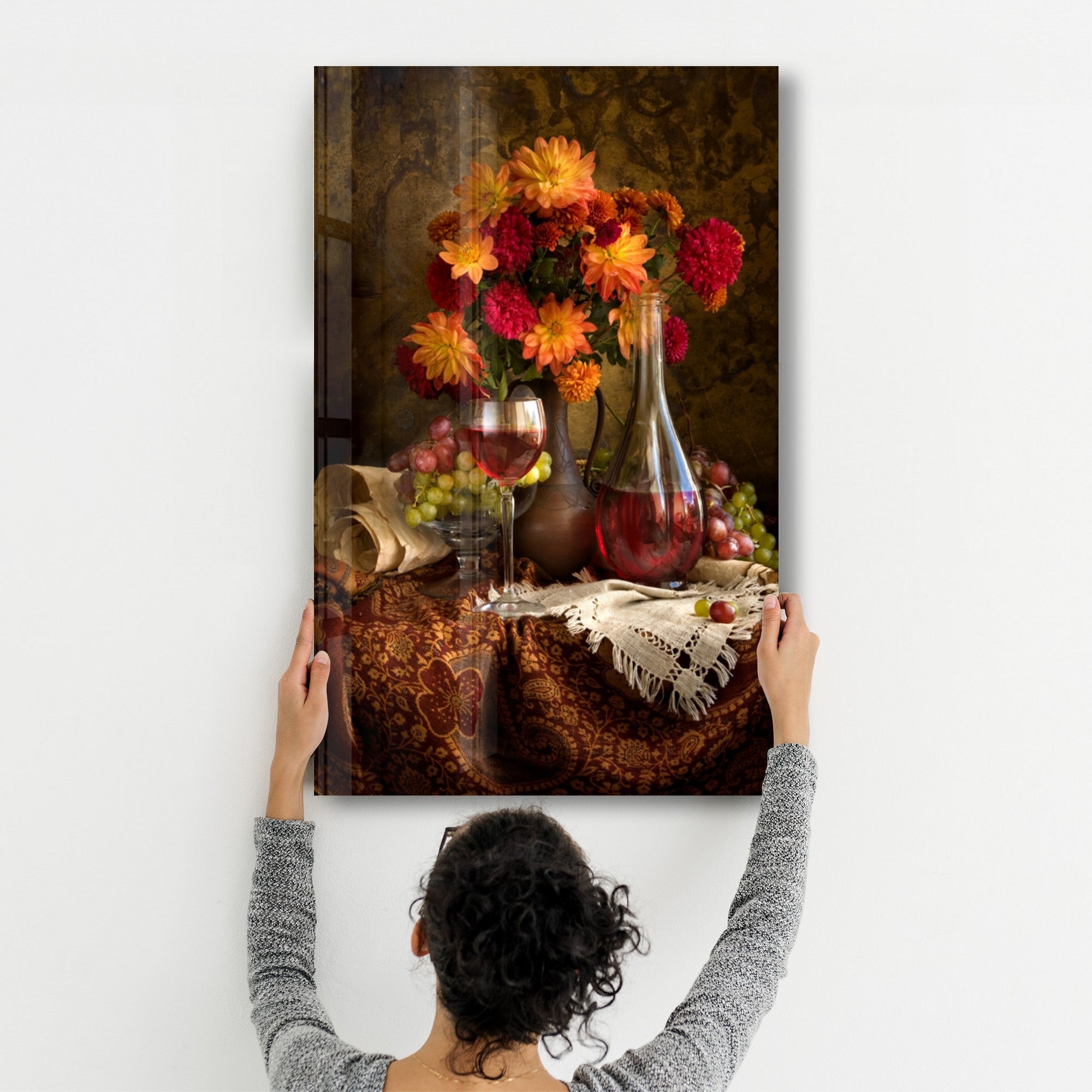 Arte Decorativa em Vidro Temperado Multicolor 35x55cm - Impressão UV de Alta Qualidade