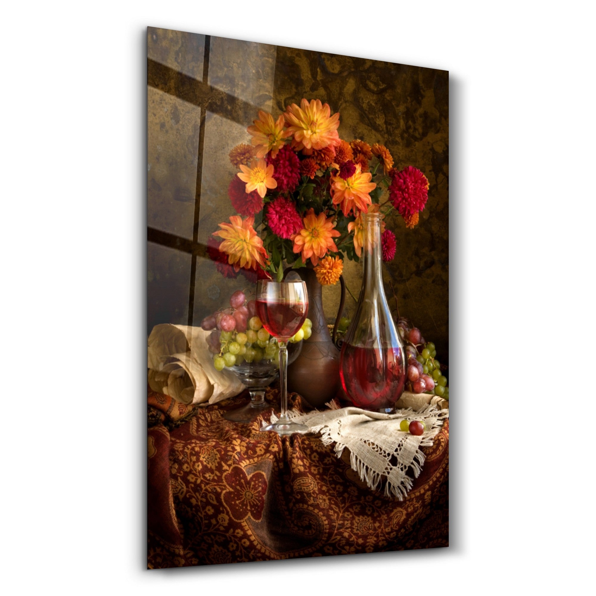 Arte Decorativa em Vidro Temperado Multicolor 35x55cm - Impressão UV de Alta Qualidade