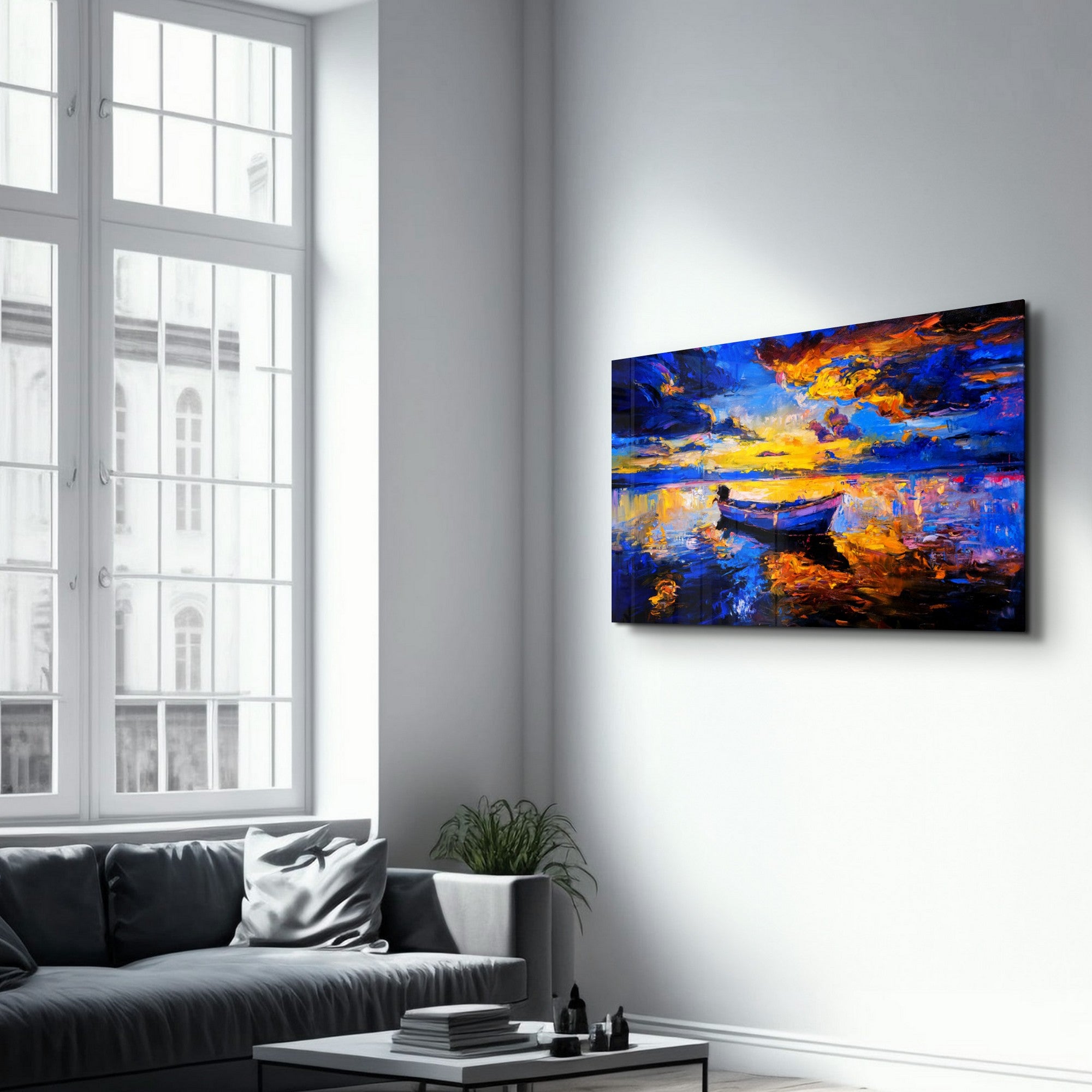 Arte Decorativa em Vidro Temperado Multicolor 35x55cm - Impressão UV de Alta Qualidade