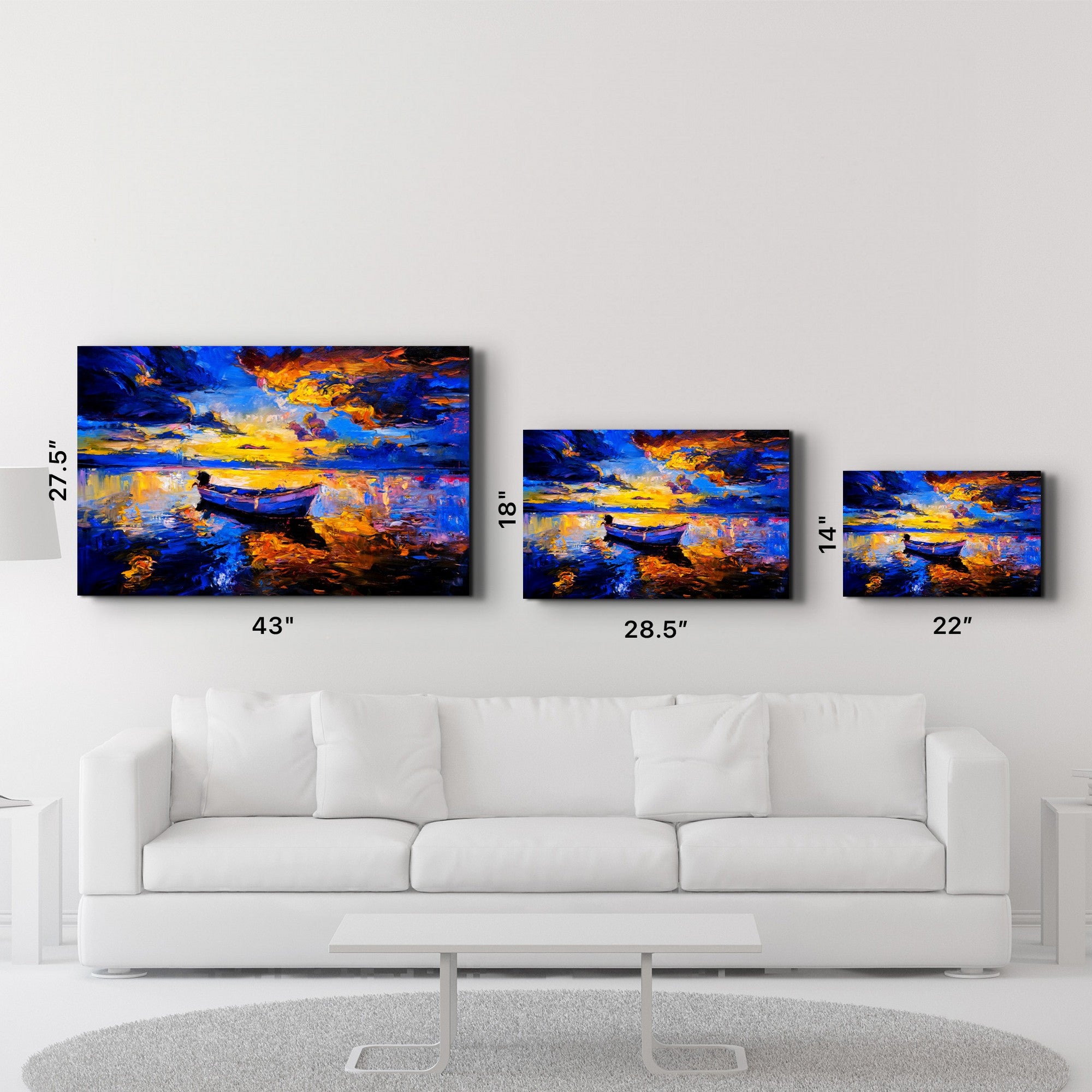 Arte Decorativa em Vidro Temperado Multicolor 35x55cm - Impressão UV de Alta Qualidade