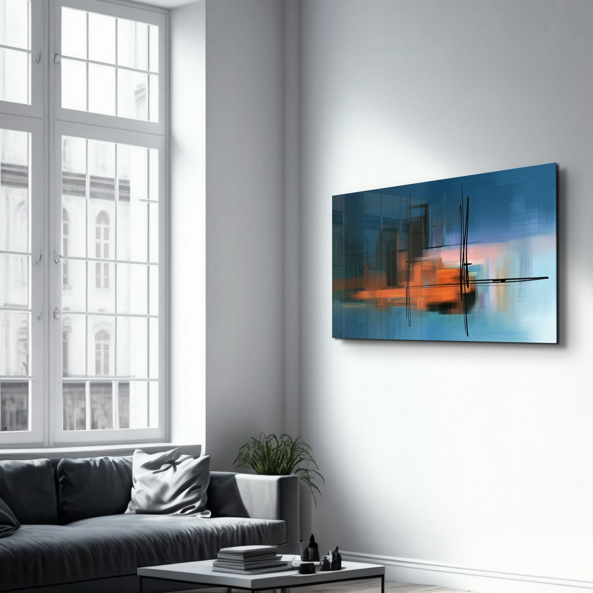 Arte Decorativa em Vidro Temperado Multicolor 35x55cm - Impressão UV de Alta Qualidade