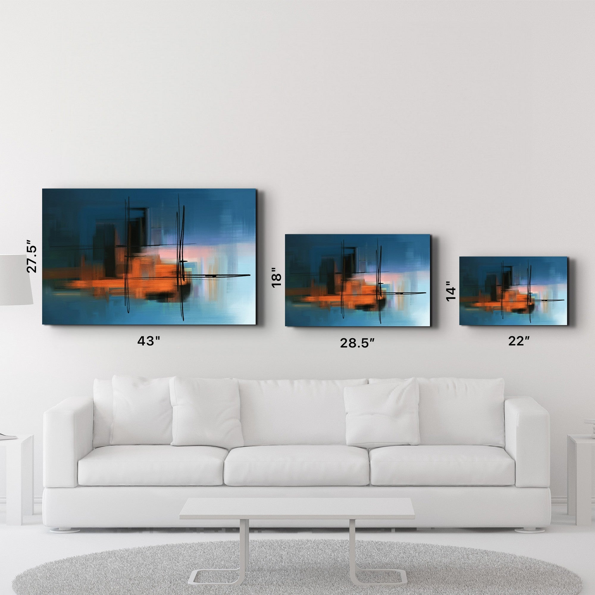 Arte Decorativa em Vidro Temperado Multicolor 35x55cm - Impressão UV de Alta Qualidade