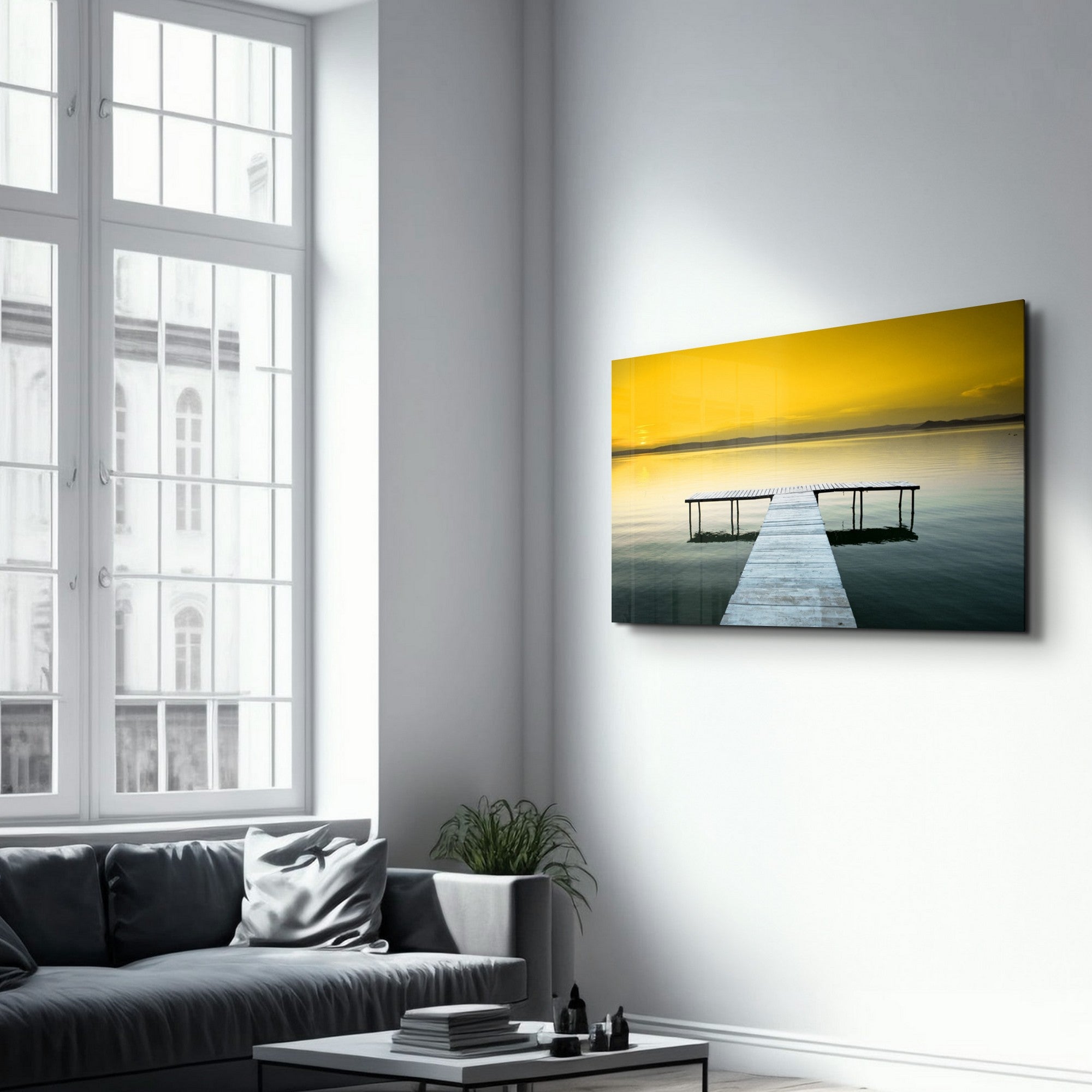 Arte Decorativa em Vidro Temperado Multicolor 35x55cm - Impressão UV de Alta Qualidade