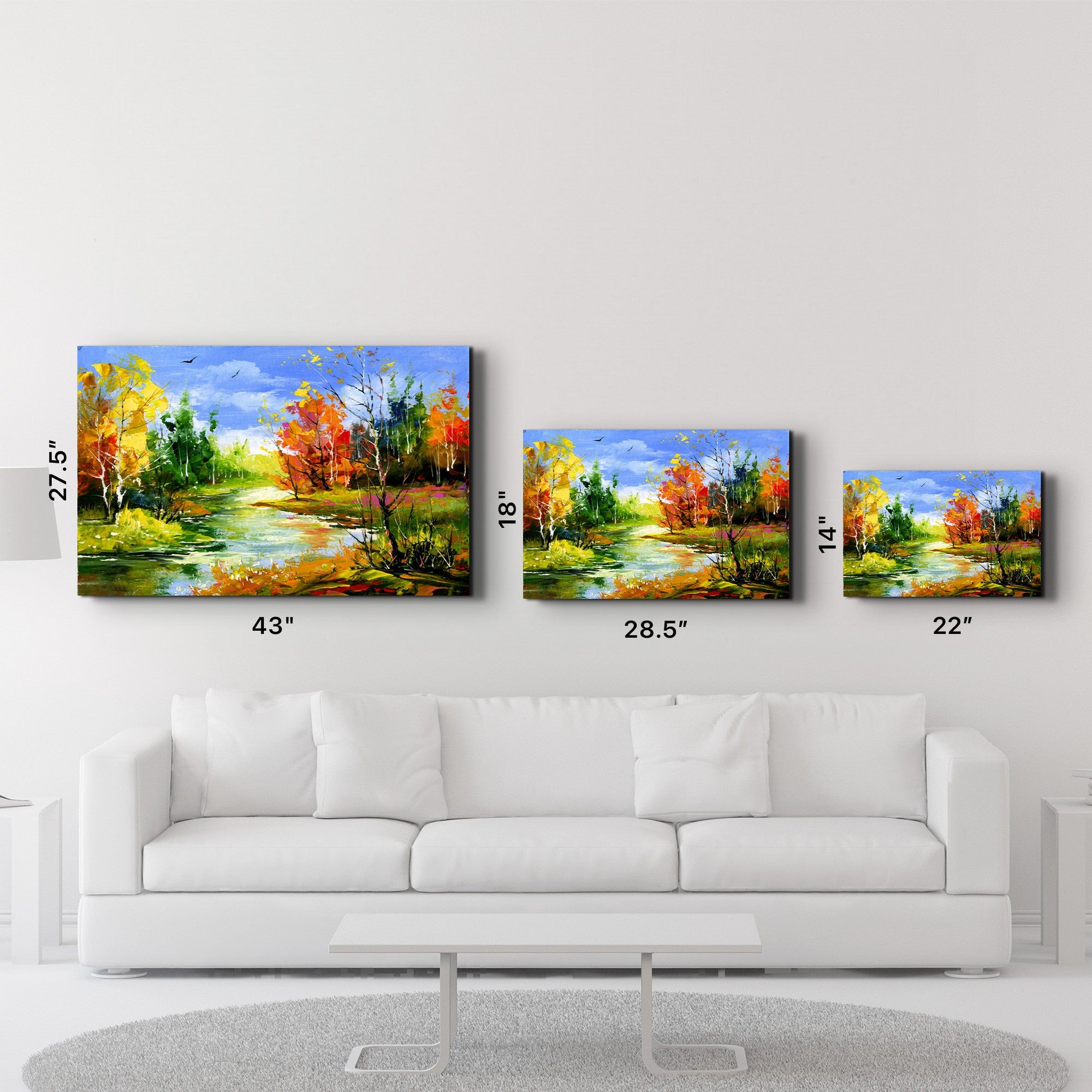 Arte Decorativa em Vidro Temperado Multicolor 35x55cm - Impressão UV de Alta Qualidade