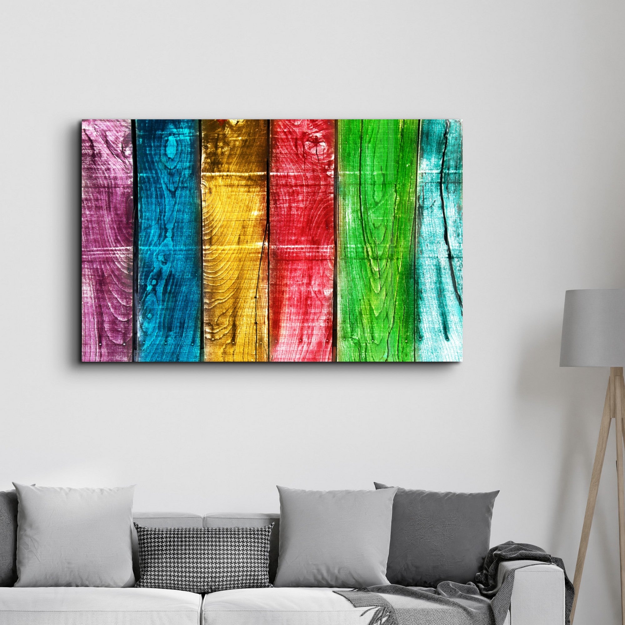 Arte Decorativa em Vidro Temperado Multicolor 35x55cm - Impressão UV de Alta Qualidade