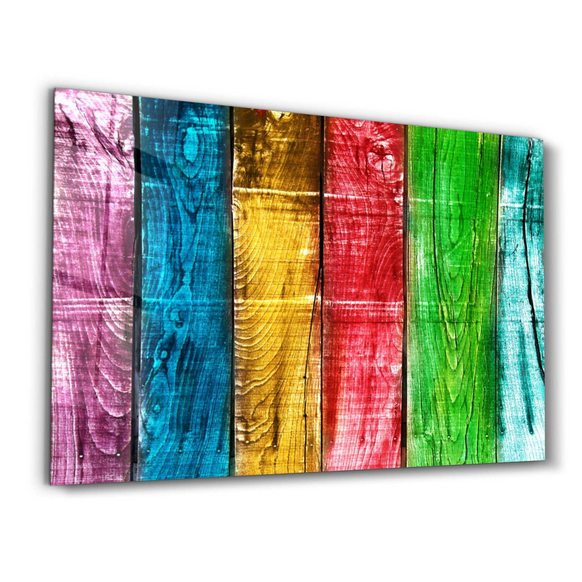 Arte em Vidro Temperado Multicolor 70x110cm - Pintura Decorativa UV Resistente