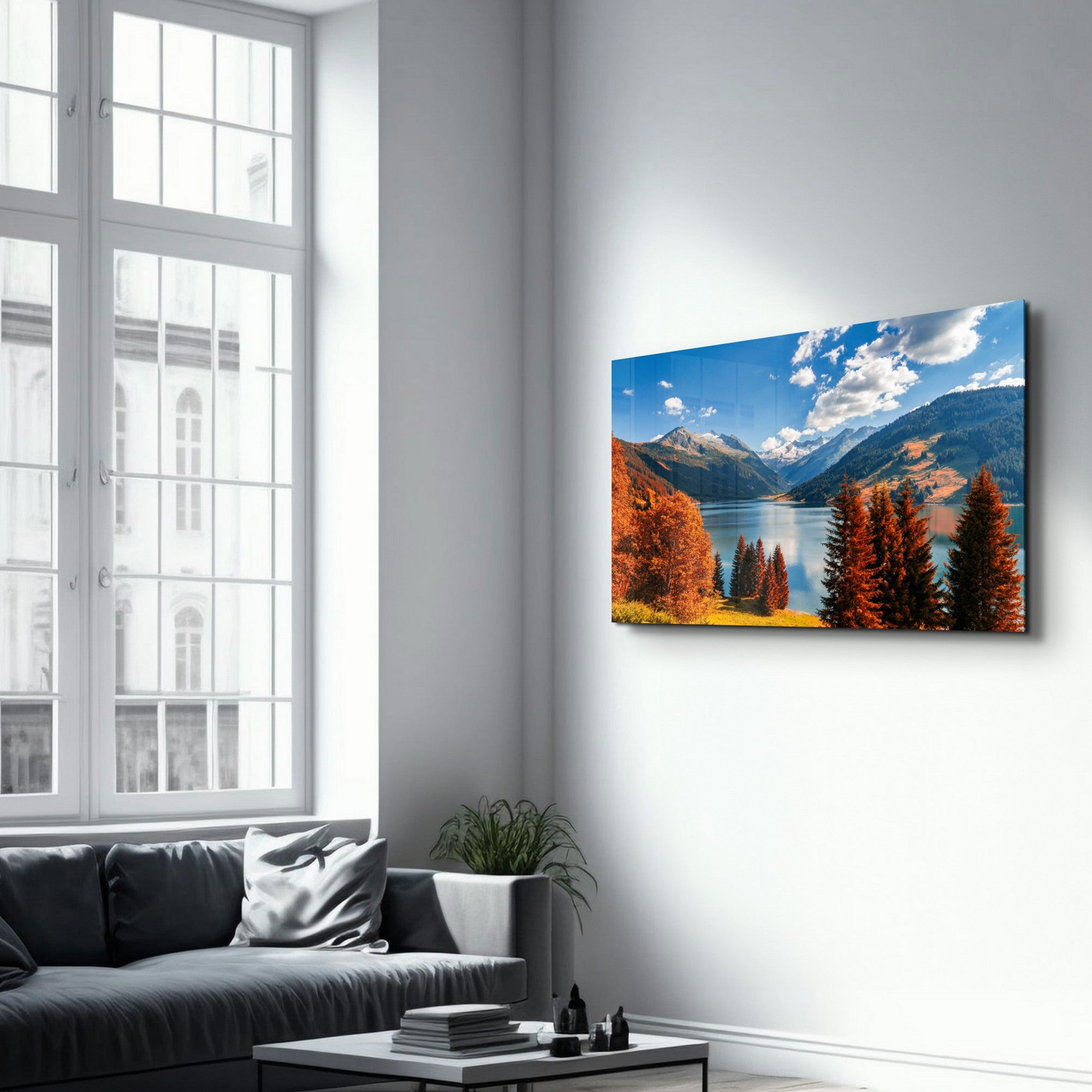 Arte Decorativa em Vidro Temperado Multicolor 35x55cm - Impressão UV de Alta Qualidade