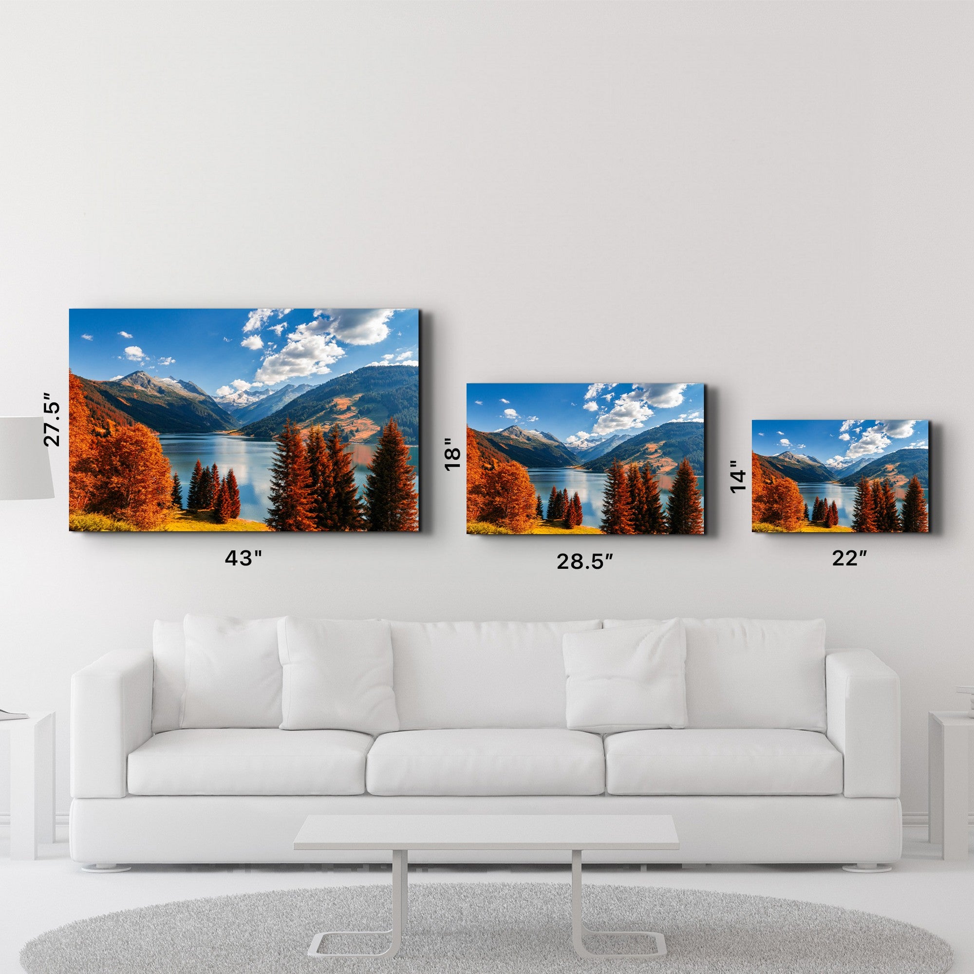 Arte Decorativa em Vidro Temperado Multicolor 35x55cm - Impressão UV de Alta Qualidade