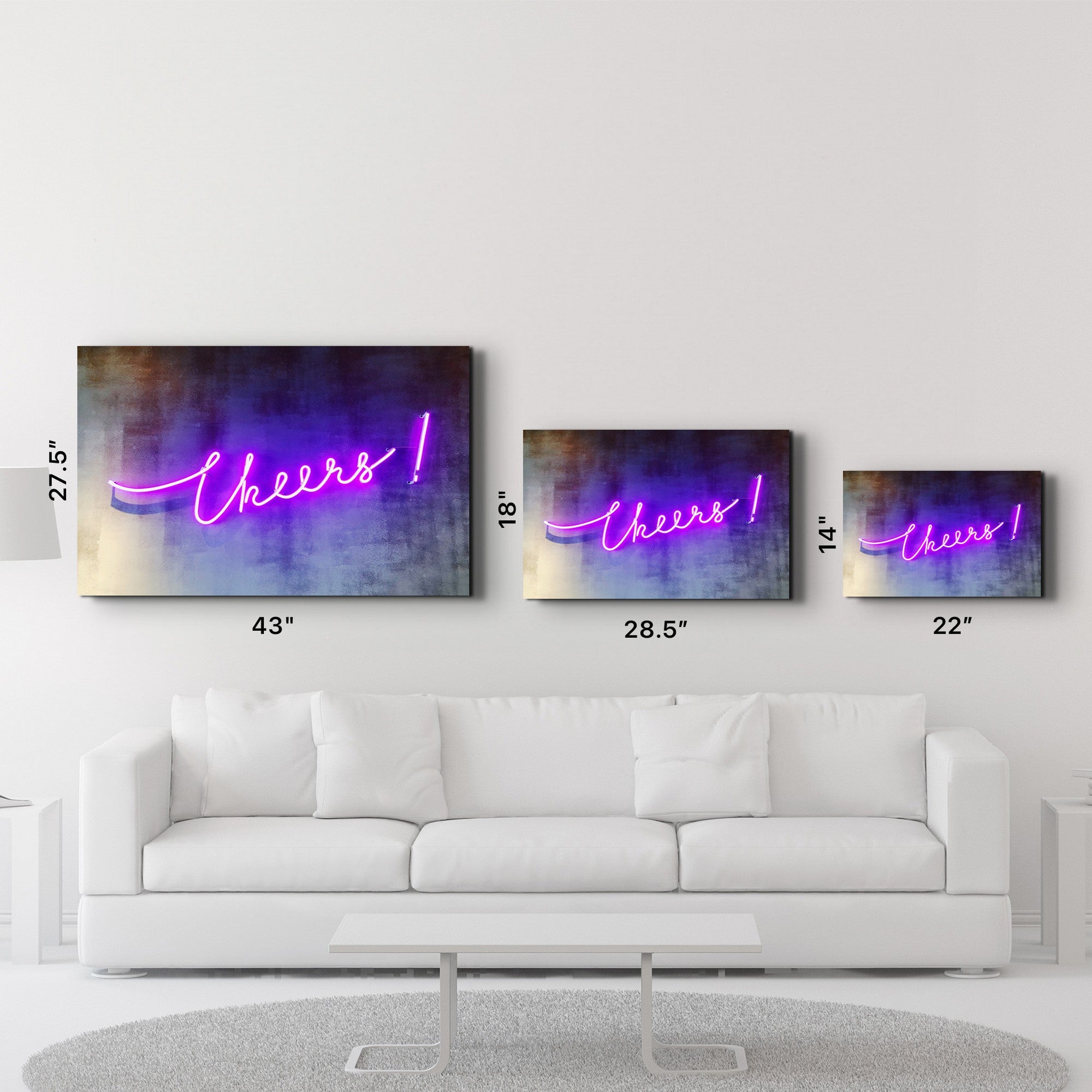 Arte Decorativa em Vidro Temperado Multicolor 35x55cm - Impressão UV de Alta Qualidade