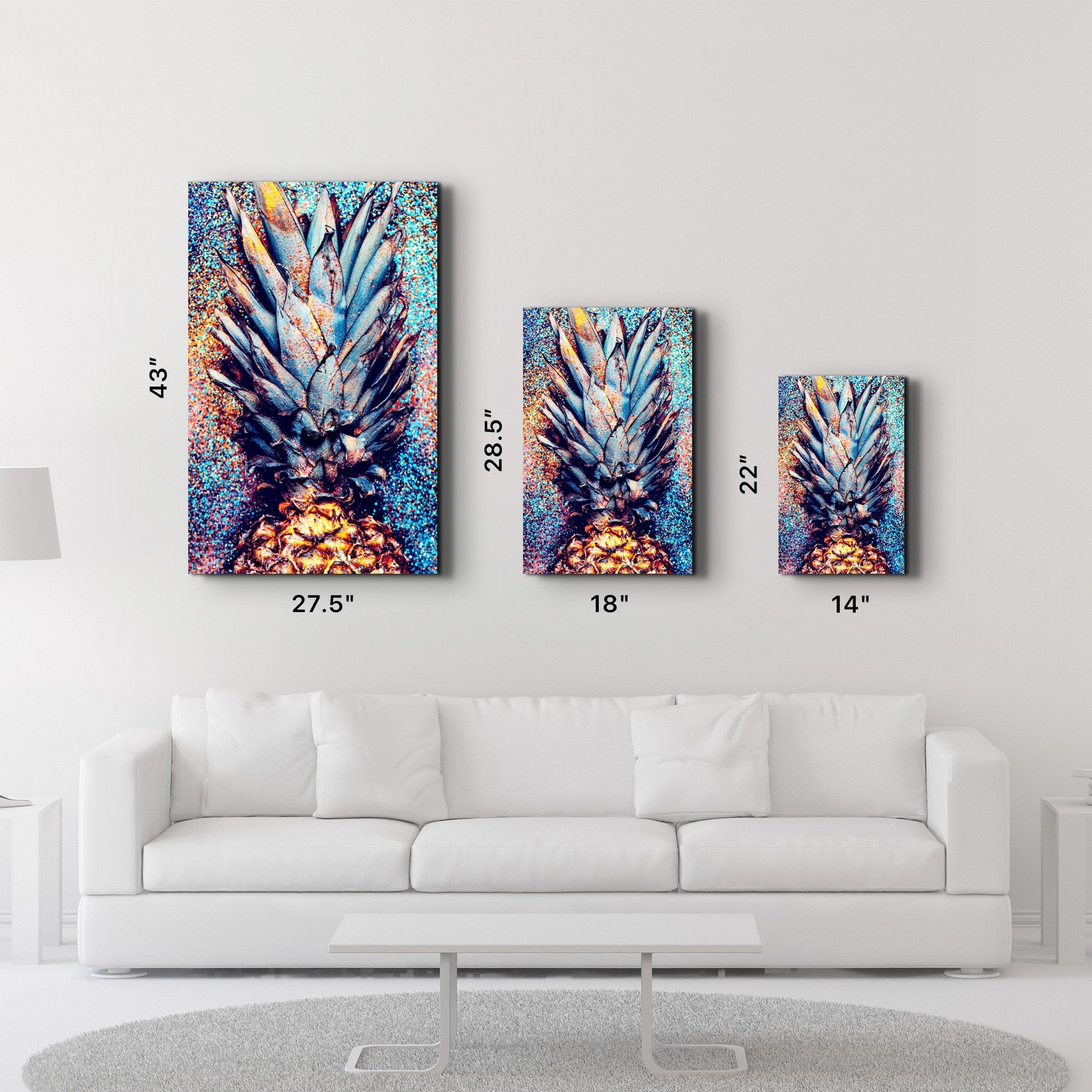 Arte Decorativa em Vidro Temperado Multicolor 35x55cm - Impressão UV de Alta Qualidade