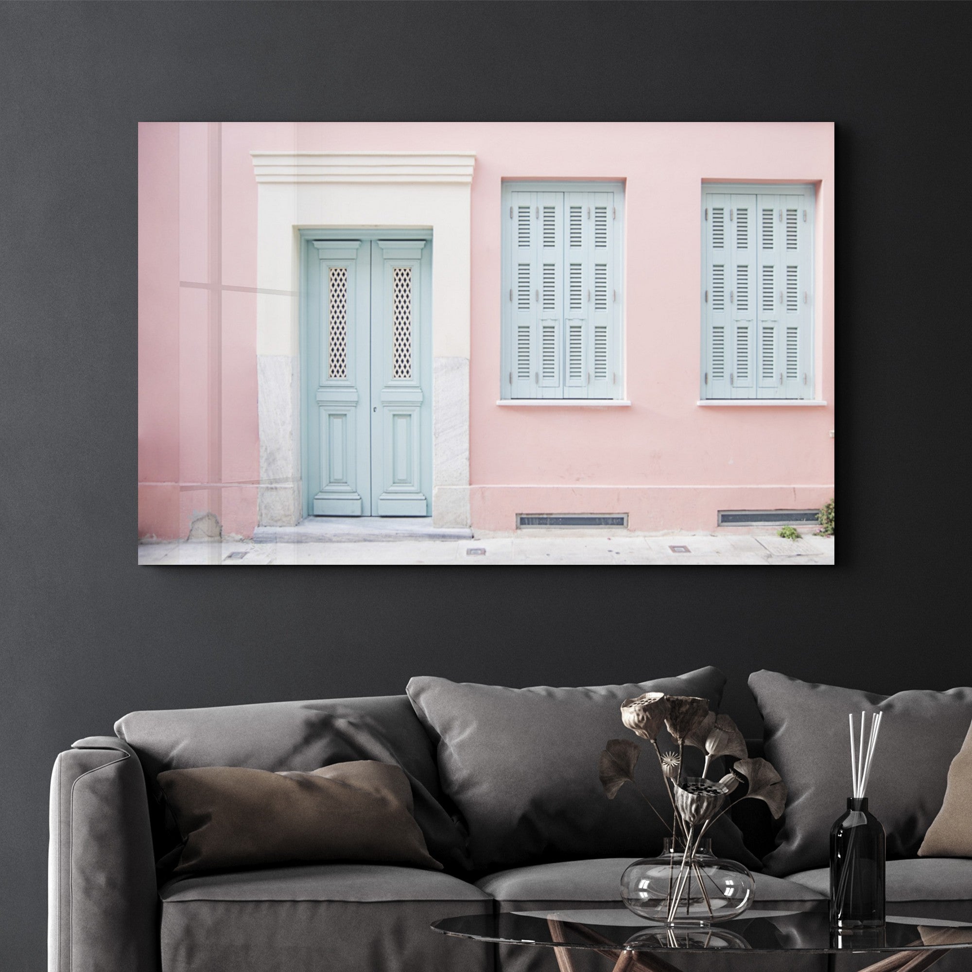 Arte em Vidro Temperado Multicolor 35x55cm - Pintura Decorativa UV de Alta Qualidade