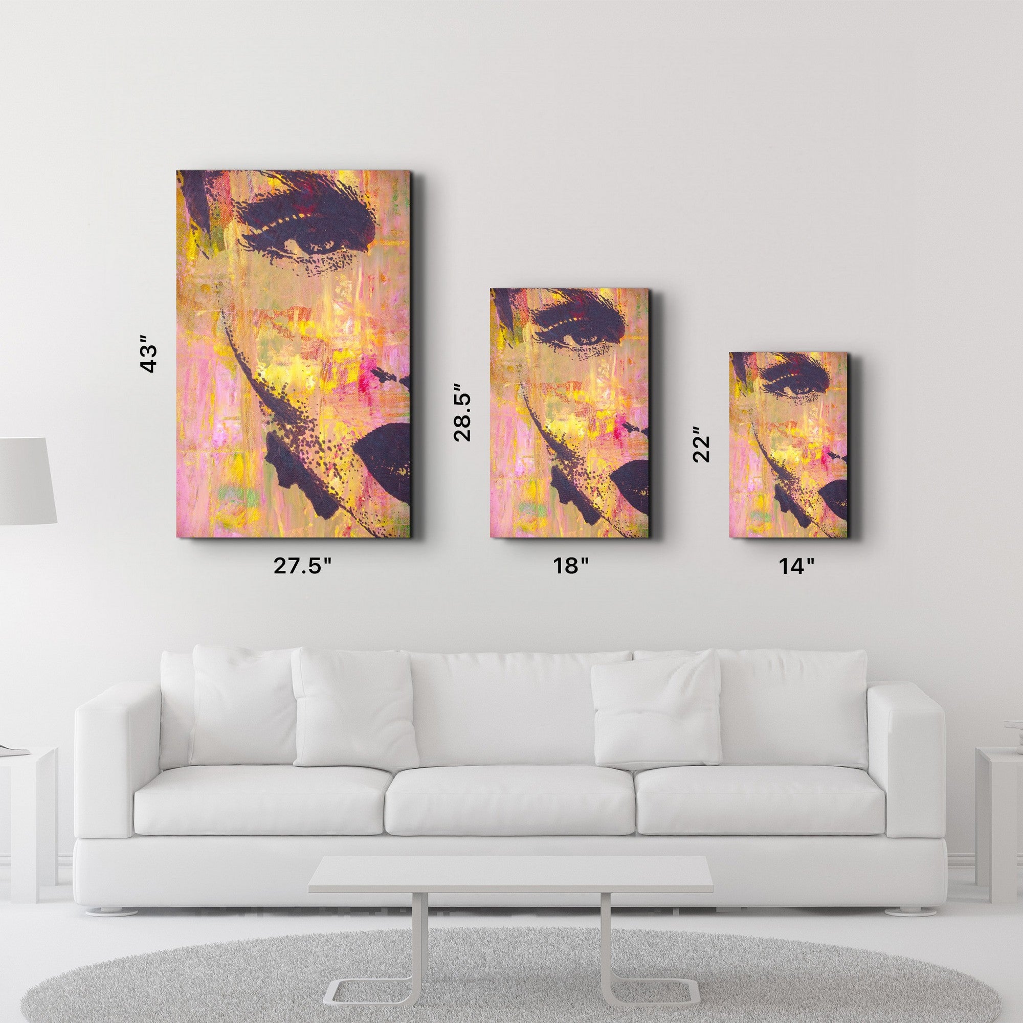 Quadro Decorativo em Vidro Temperado Multicolor 35x55cm - Impressão UV de Alta Qualidade