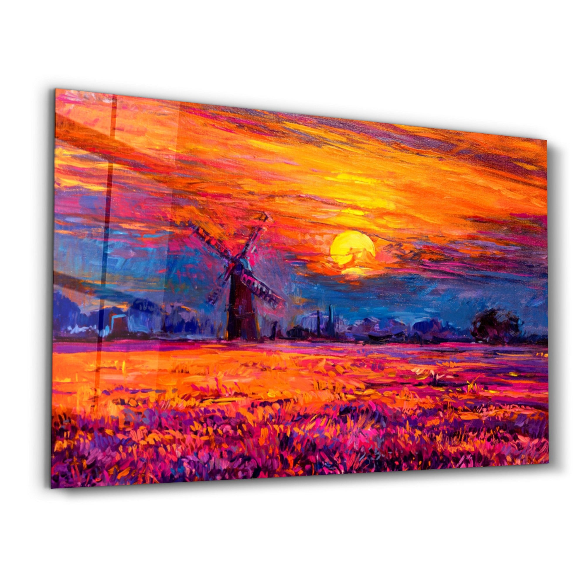 Arte em Vidro Temperado Multicolor 35x55cm - Pintura Decorativa UV de Alta Qualidade