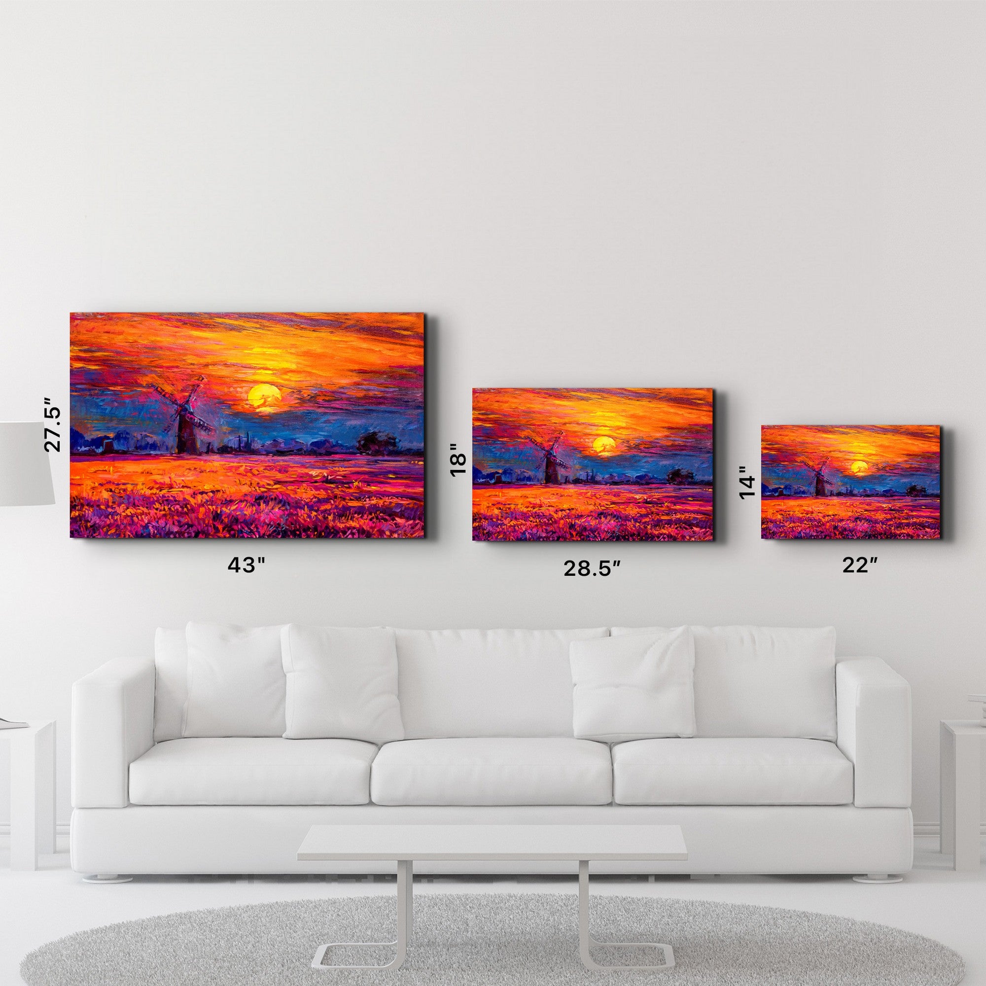 Arte em Vidro Temperado Multicolor 35x55cm - Pintura Decorativa UV de Alta Qualidade