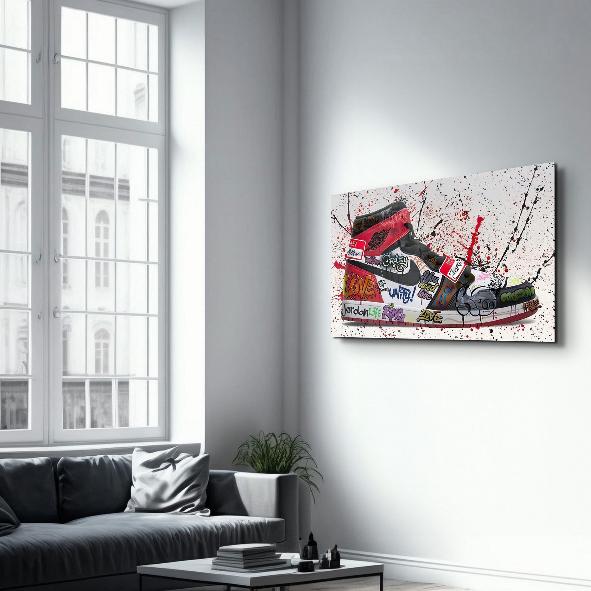 Arte em Vidro Temperado Multicolor 35x55cm - Pintura Decorativa UV de Alta Qualidade