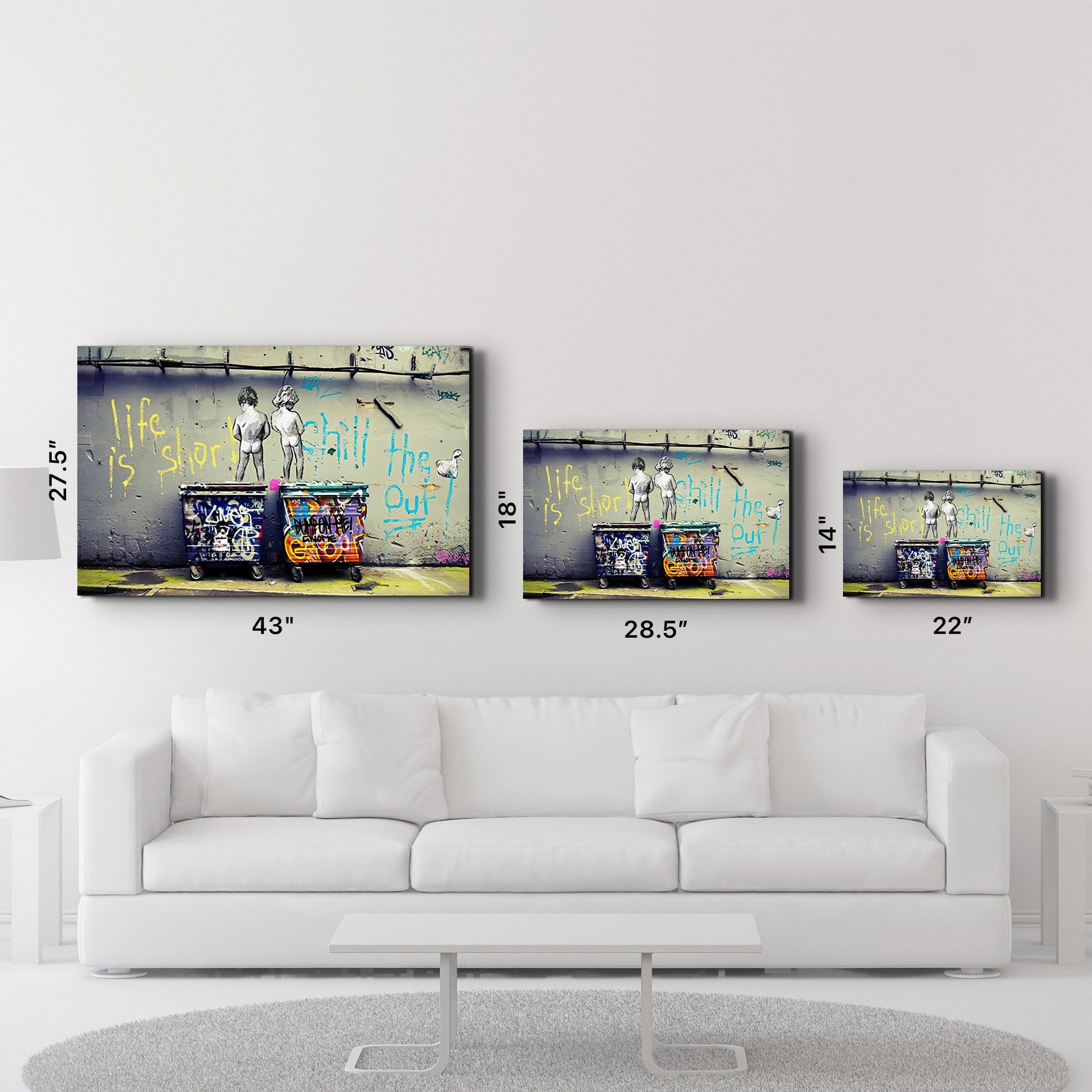 Arte Decorativa em Vidro Temperado Multicolor 35x55cm - Impressão UV de Alta Qualidade