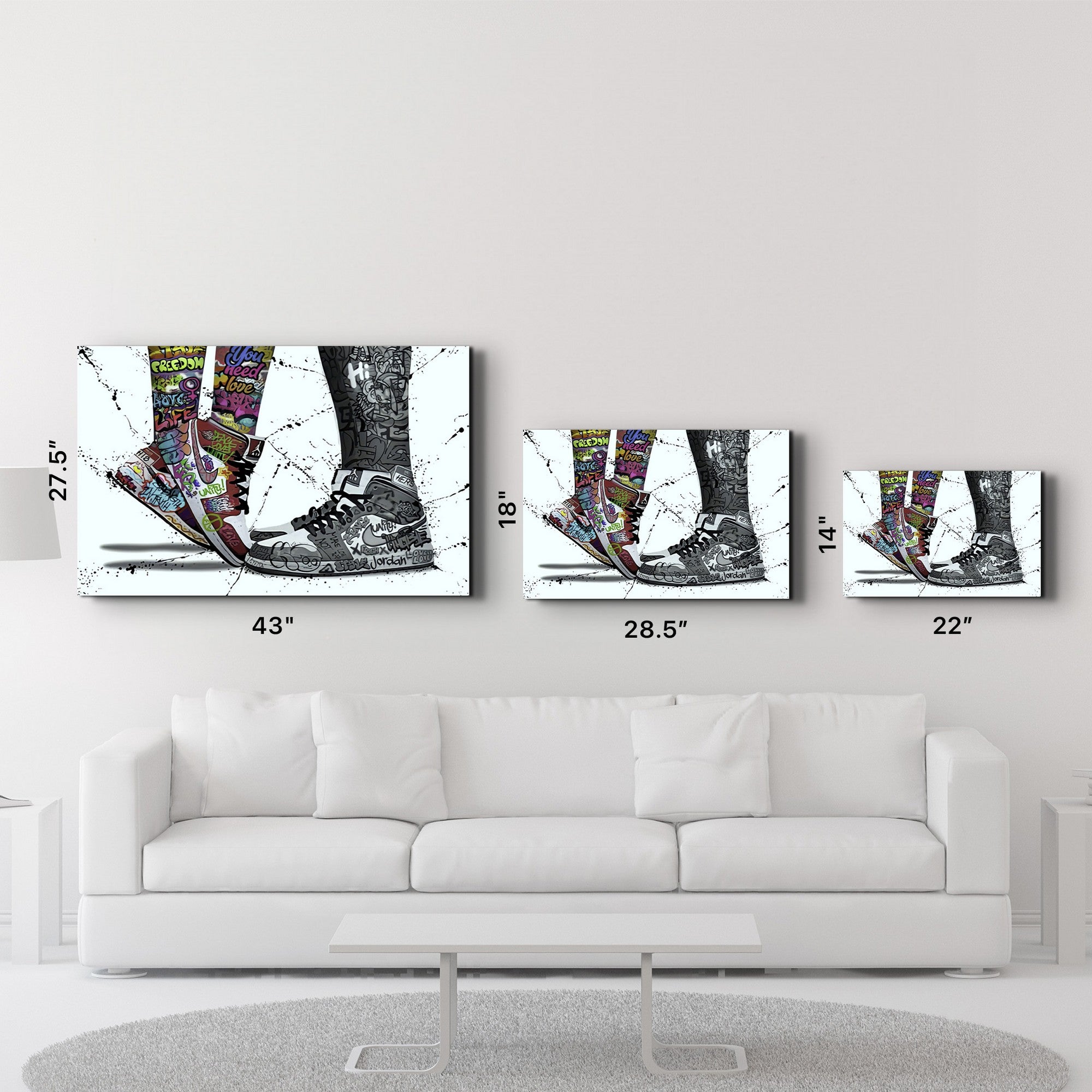 Arte Decorativa em Vidro Temperado Multicolor 70x110cm - Impressão UV de Alta Qualidade