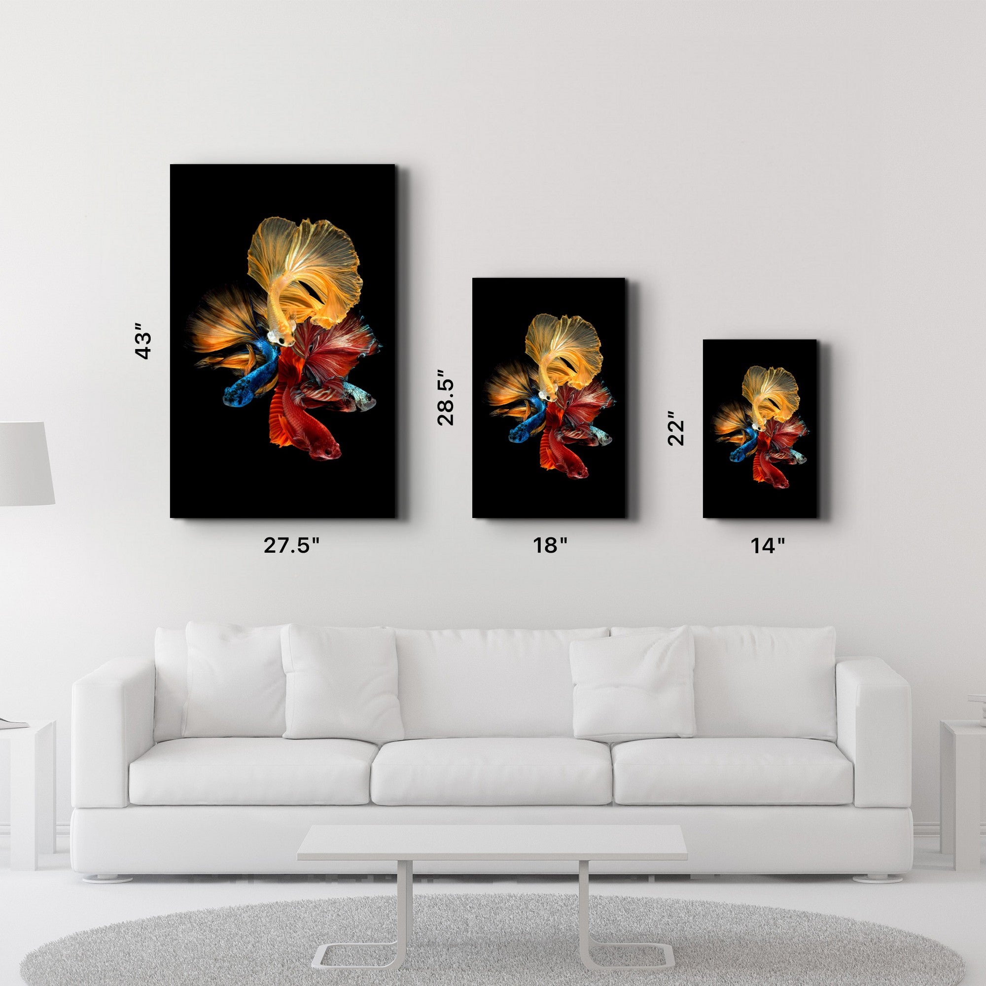 Arte Decorativa em Vidro Temperado Multicolor 35x55cm - Impressão UV de Alta Qualidade