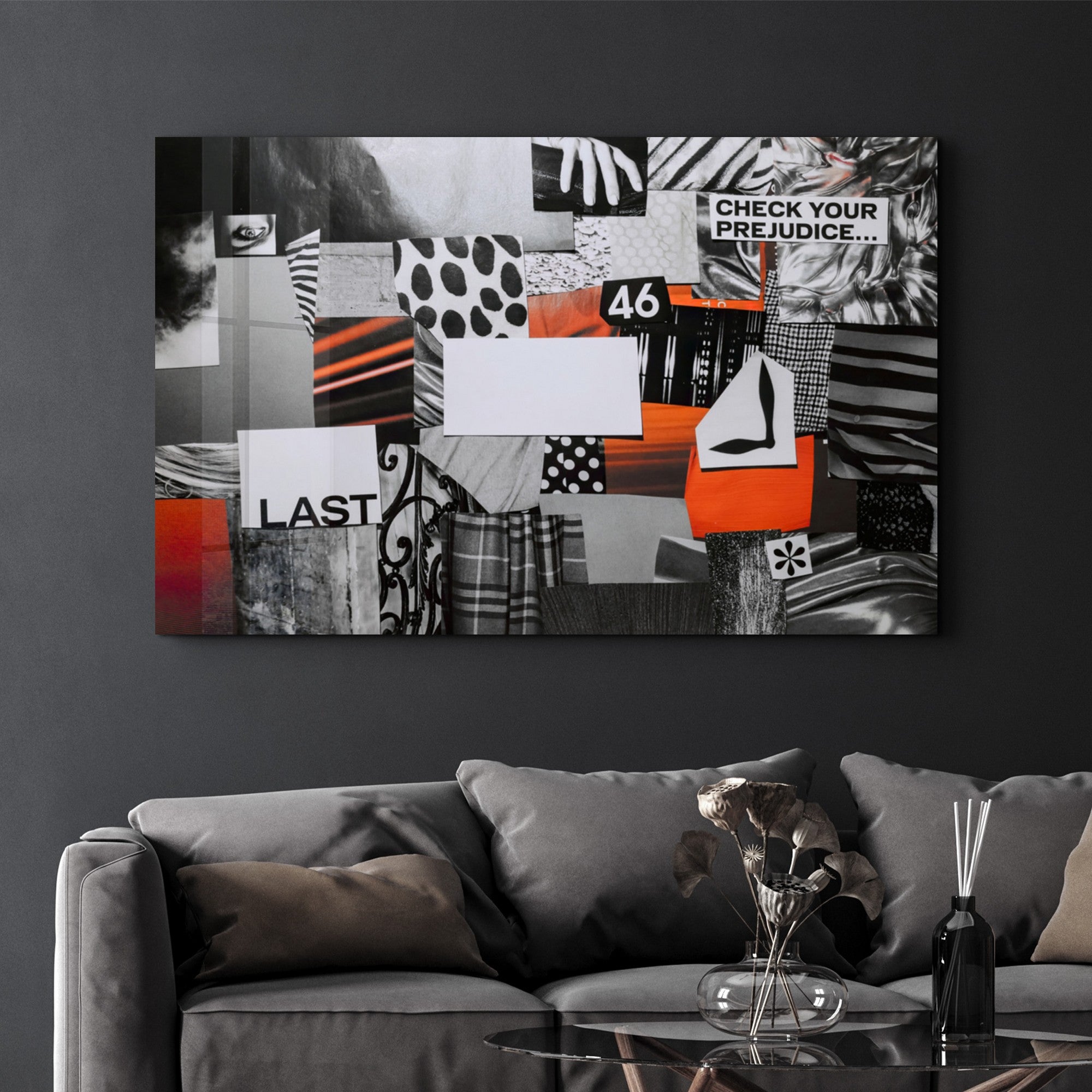 Arte Decorativa em Vidro Temperado Multicolor 35x55cm - Impressão UV de Alta Qualidade