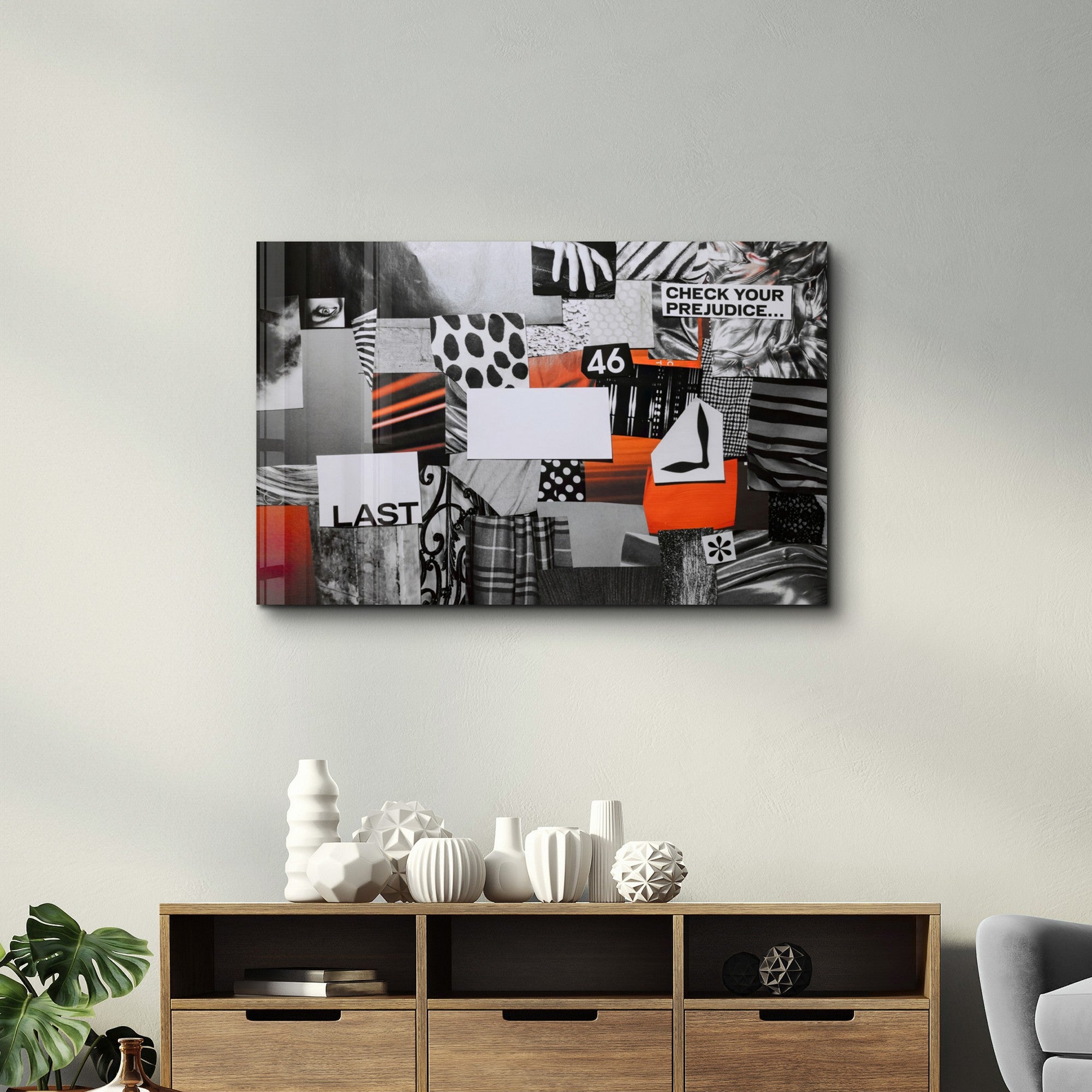 Arte Decorativa em Vidro Temperado Multicolor 35x55cm - Impressão UV de Alta Qualidade