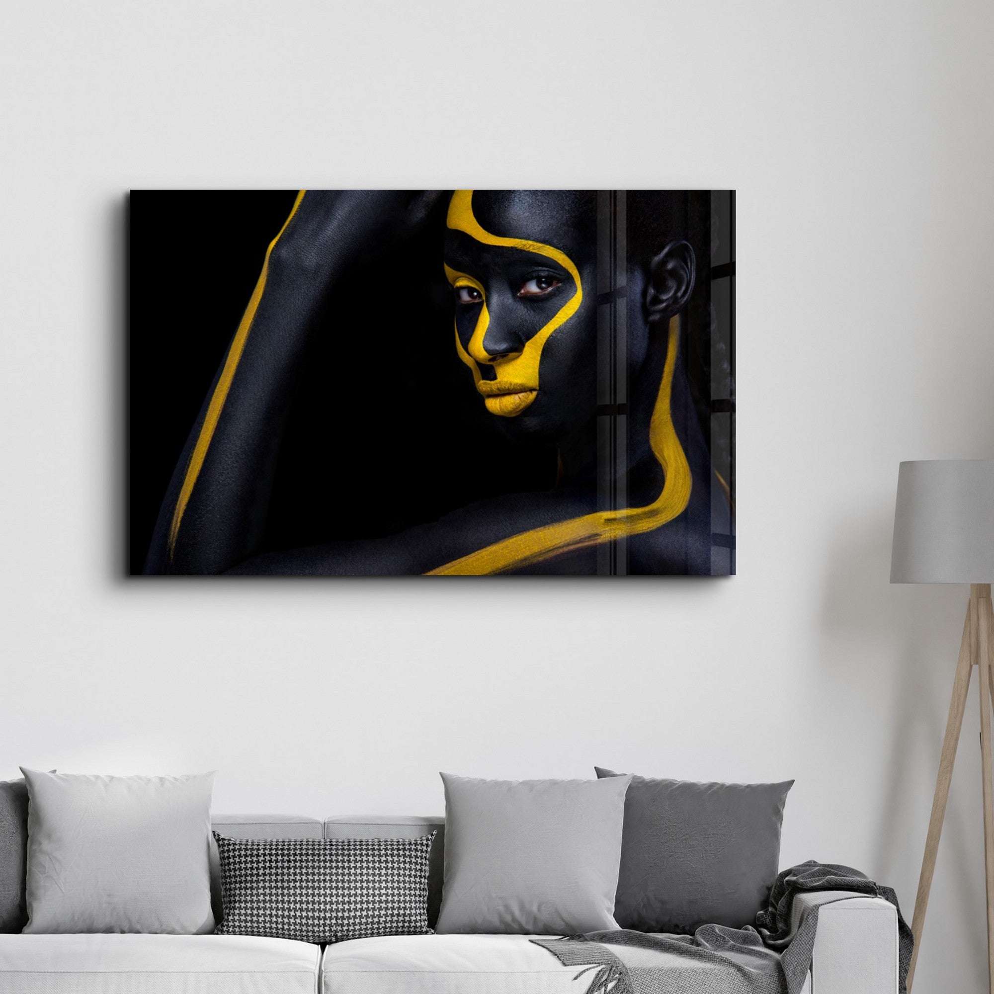 Arte Decorativa em Vidro Temperado Multicolor 35x55cm - Impressão UV de Alta Qualidade