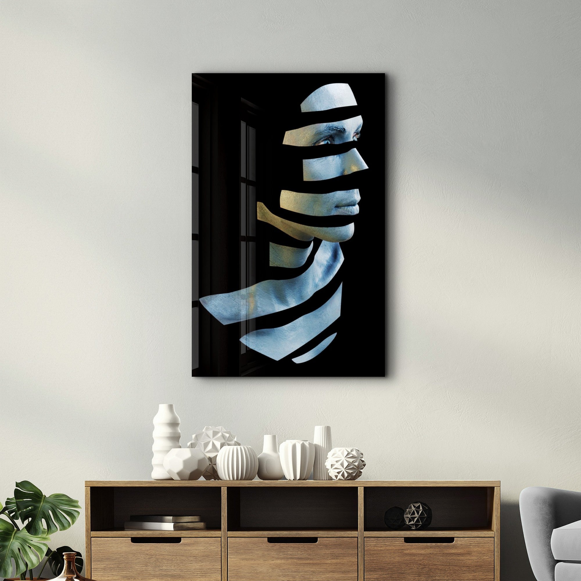 Arte em Vidro Temperado Multicolor 35x55cm - Pintura Decorativa UV de Alta Qualidade