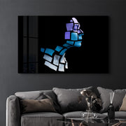 Arte Decorativa em Vidro Temperado Multicolor 35x55cm - Impressão UV de Alta Qualidade