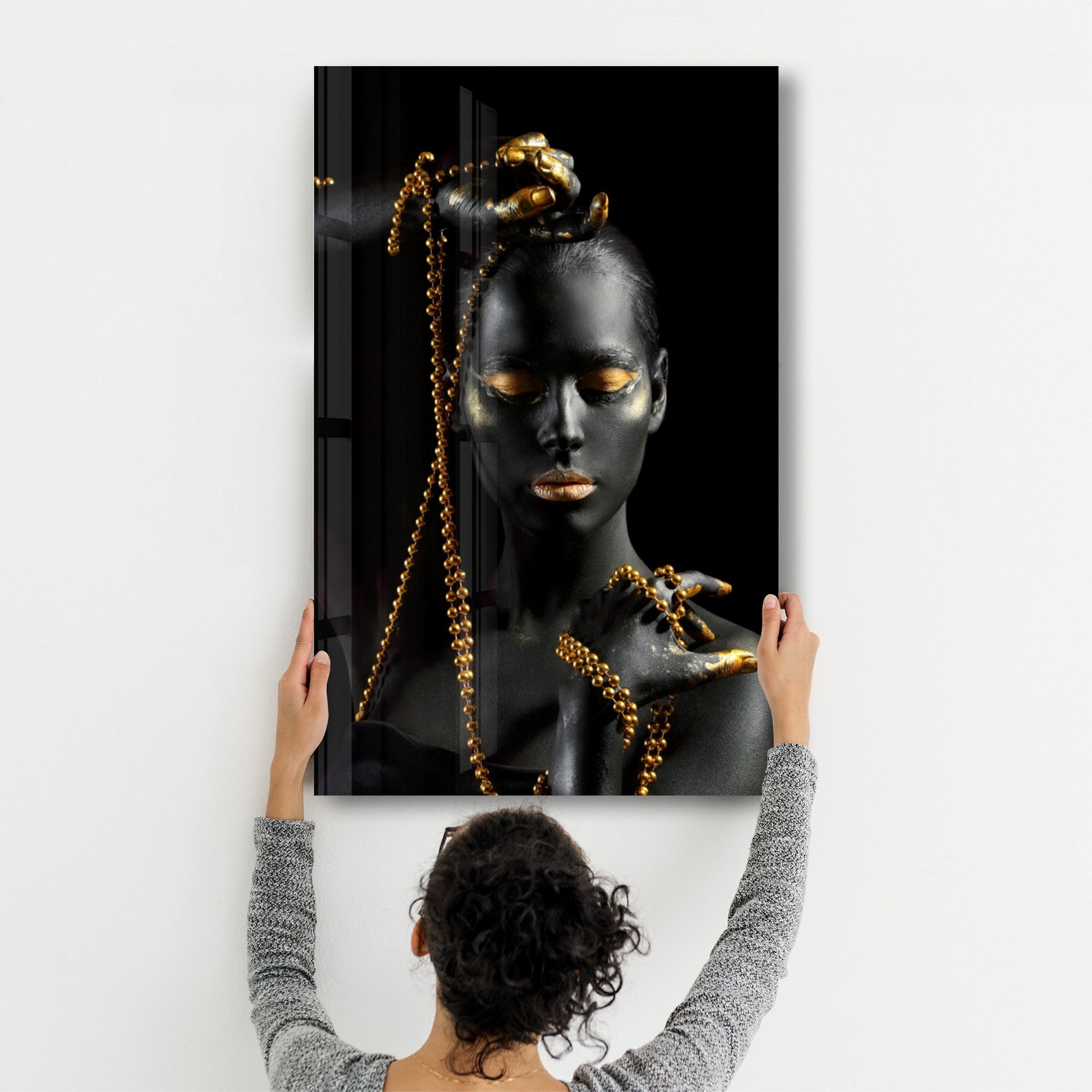 Arte em Vidro Temperado Multicolor 35x55cm - Pintura Decorativa UV de Alta Qualidade