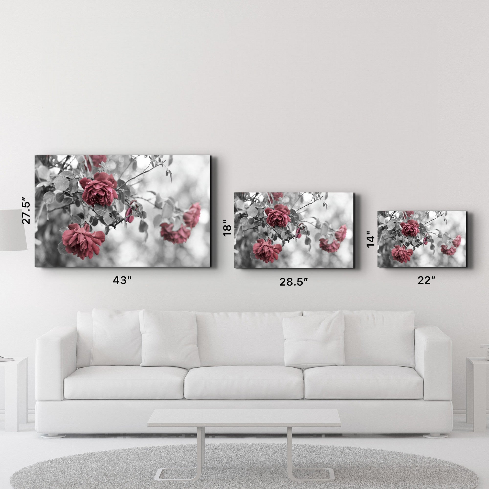 Quadro Decorativo em Vidro Temperado Multicolor 35 x 55 cm OGLS-9019 com Impressão UV 4 mm