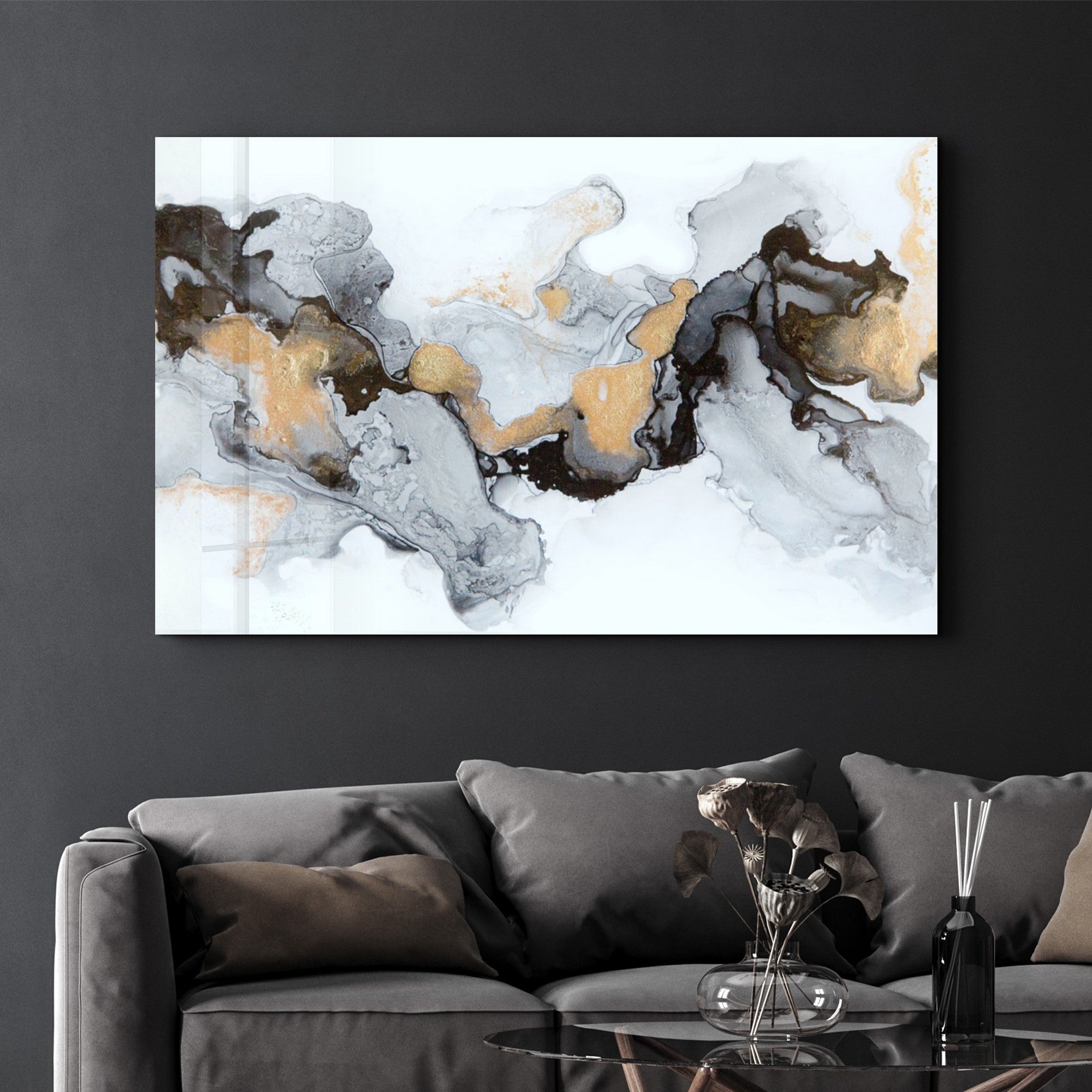 Arte em Vidro Temperado Multicolor 35x55cm - Pintura Decorativa UV de Alta Qualidade