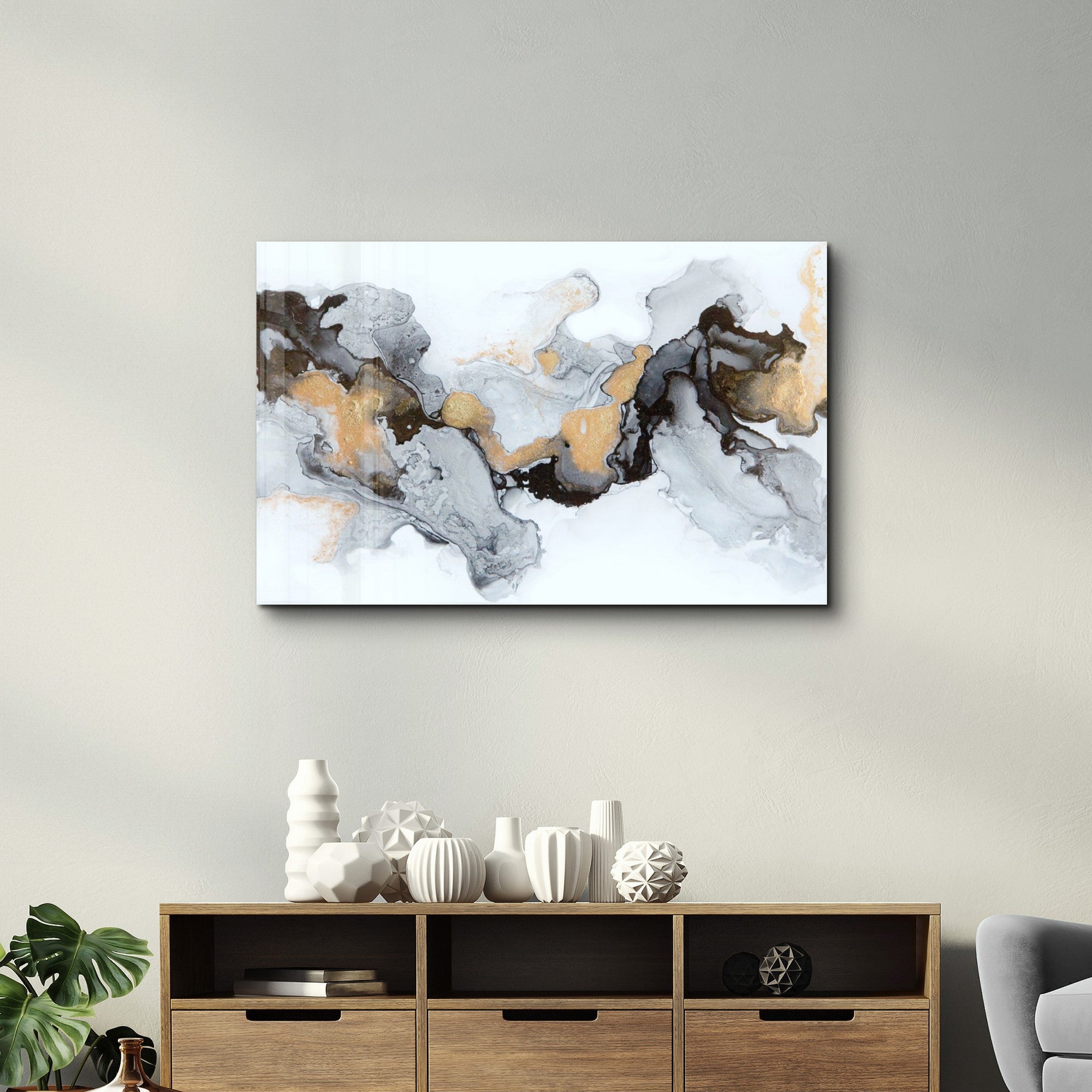 Arte em Vidro Temperado Multicolor 35x55cm - Pintura Decorativa UV de Alta Qualidade