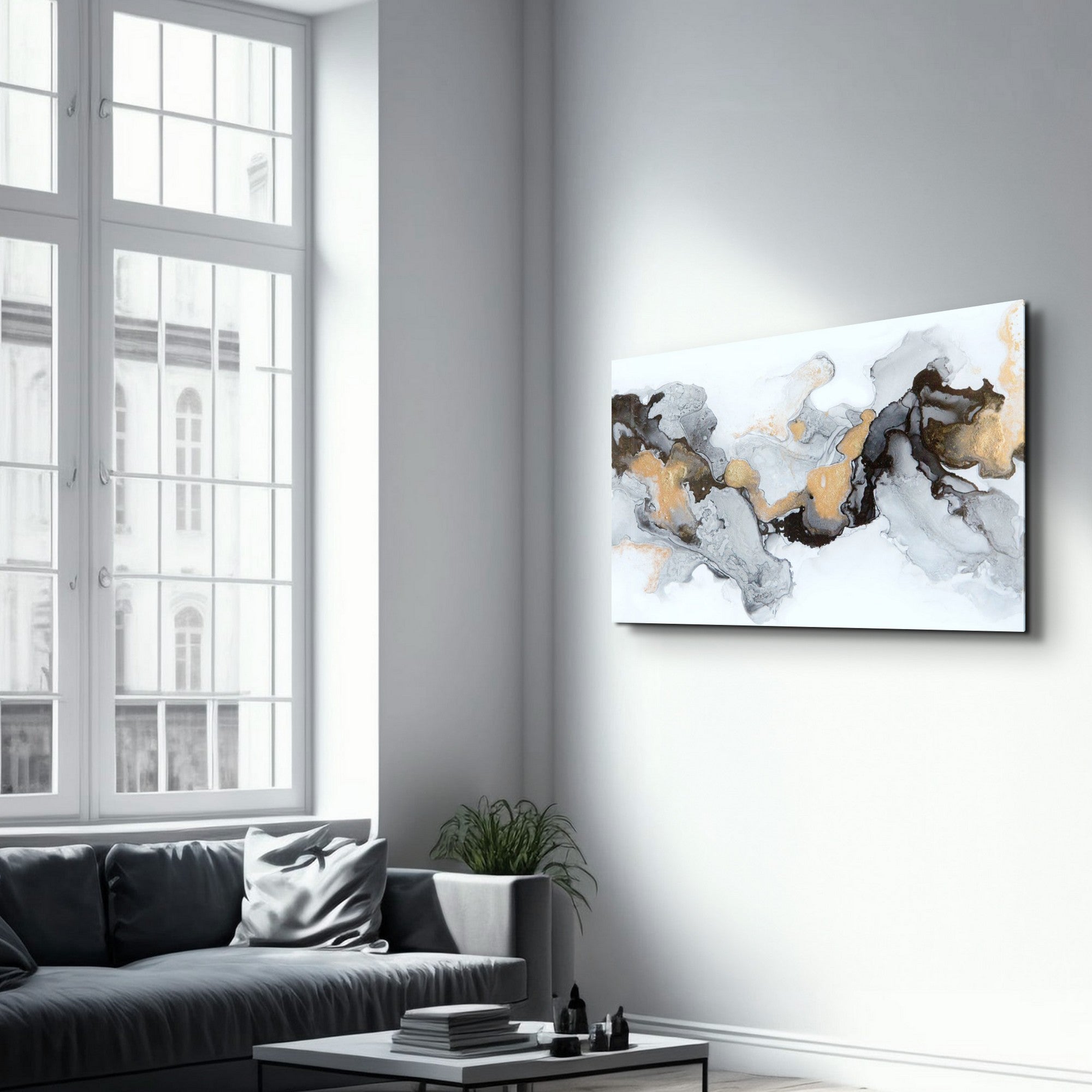 Arte em Vidro Temperado Multicolor 35x55cm - Pintura Decorativa UV de Alta Qualidade