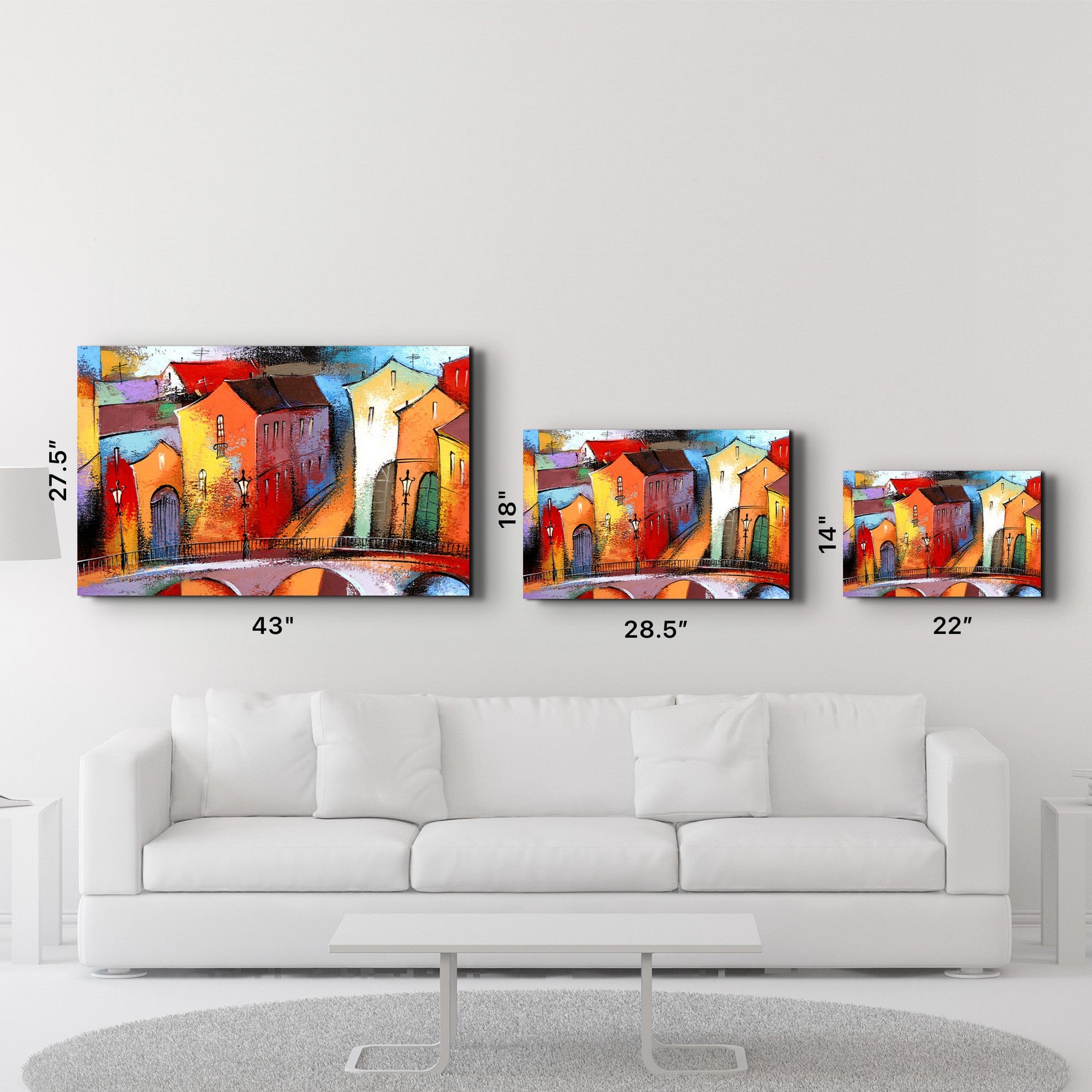 Arte em Vidro Temperado Multicolor 70x110cm - Pintura Decorativa UV de Alta Qualidade