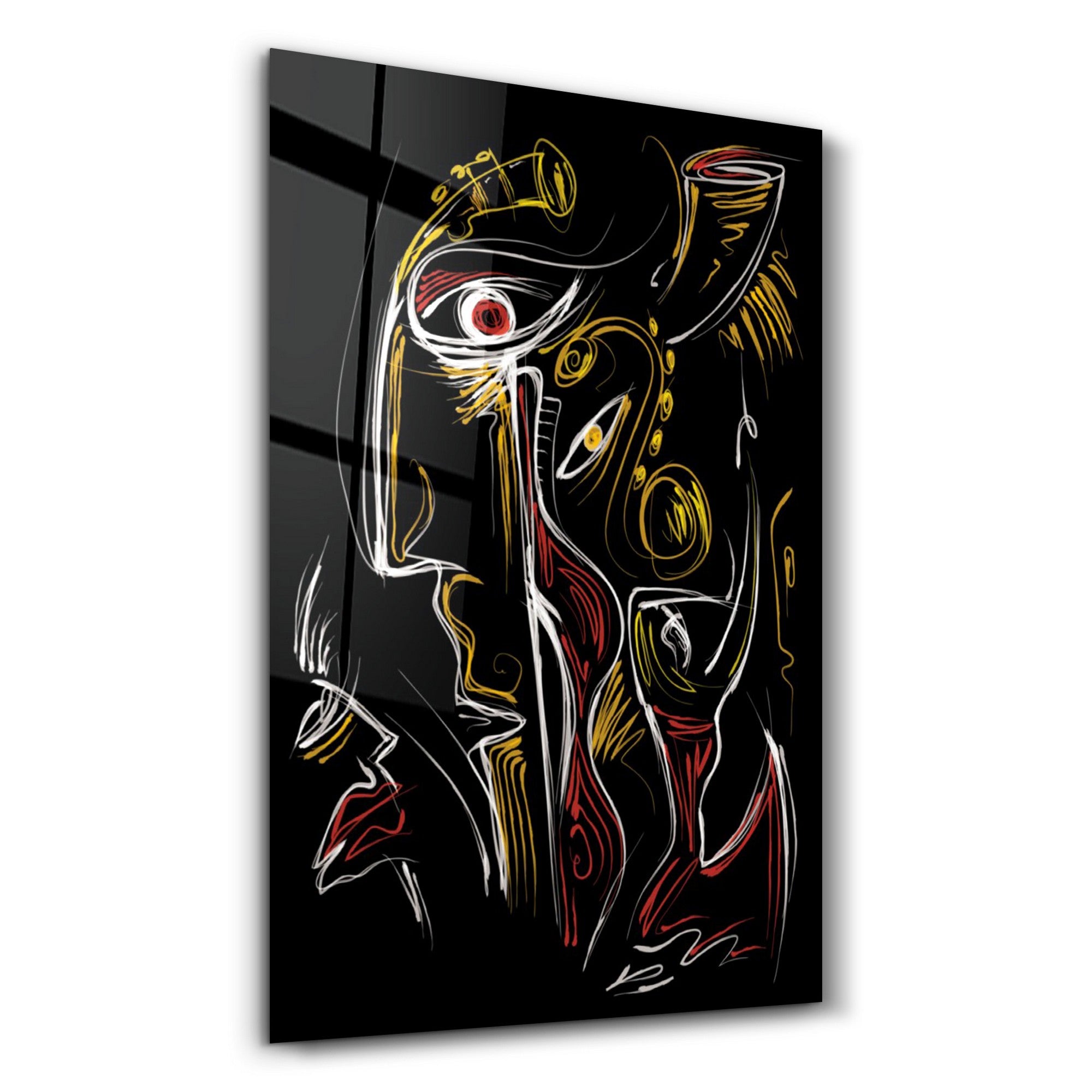 Arte em Vidro Temperado Multicolor 35x55cm - Pintura Decorativa UV de Alta Qualidade