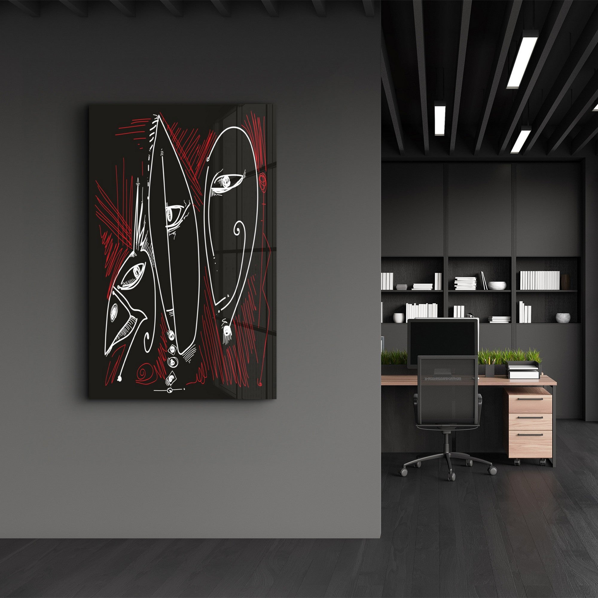 Arte Decorativa em Vidro Temperado Multicolor 35x55cm - Impressão UV de Alta Qualidade