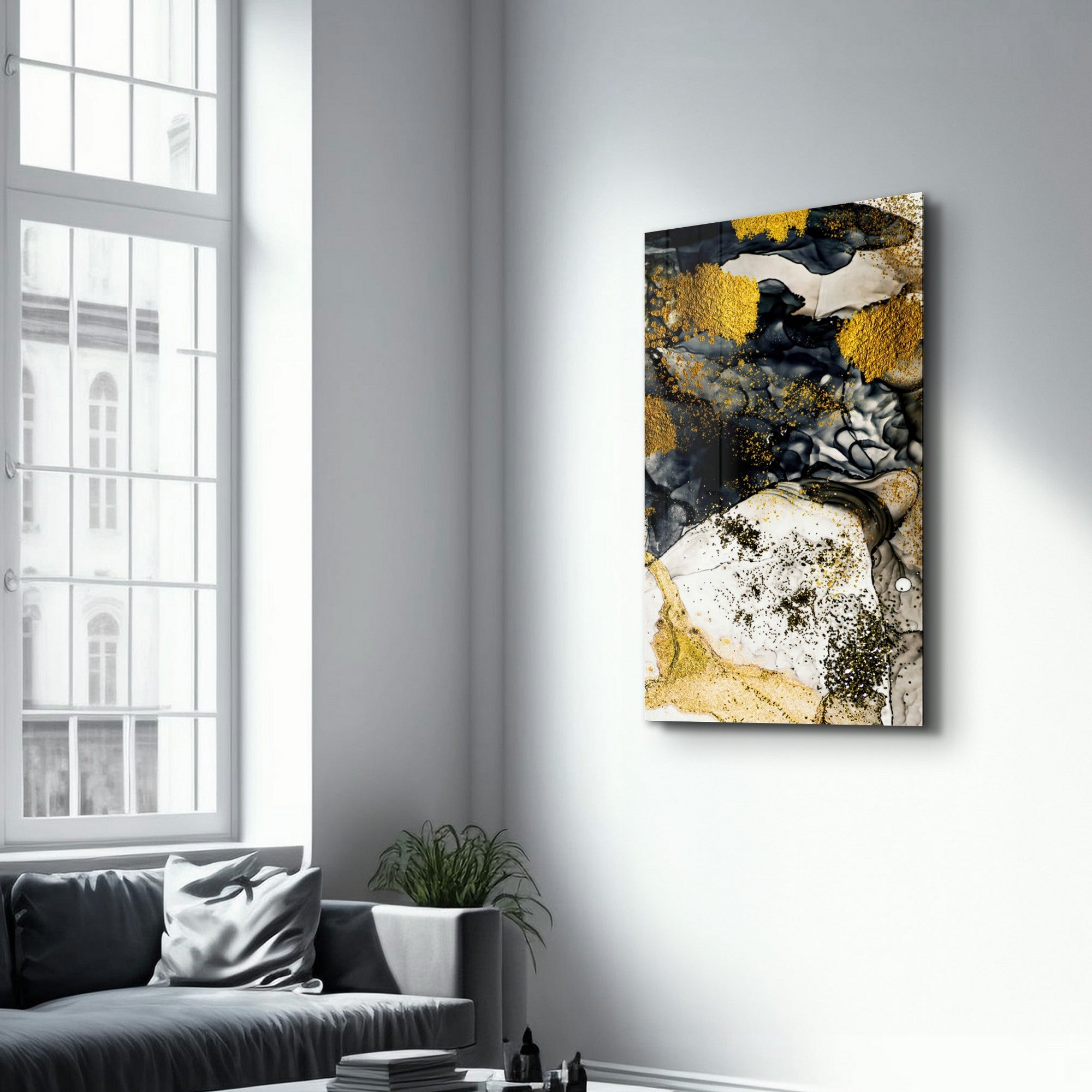 Arte Decorativa em Vidro Temperado Multicolor 35x55cm - Impressão UV de Alta Qualidade