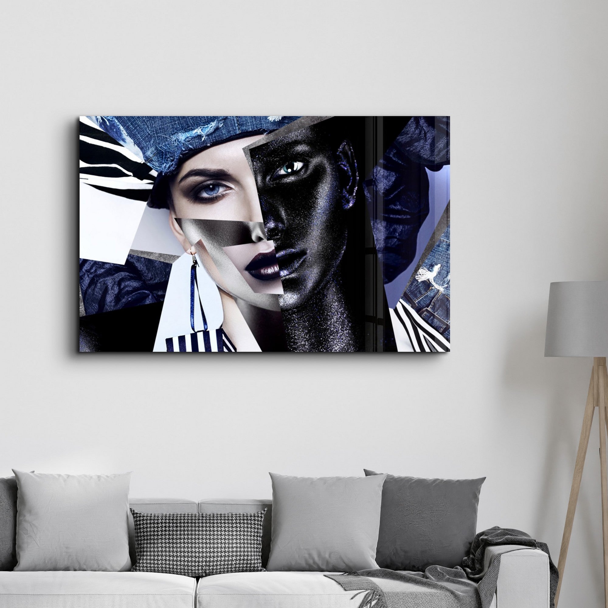 Arte em Vidro Temperado Multicolor 35x55cm - Pintura Decorativa UV de Alta Qualidade