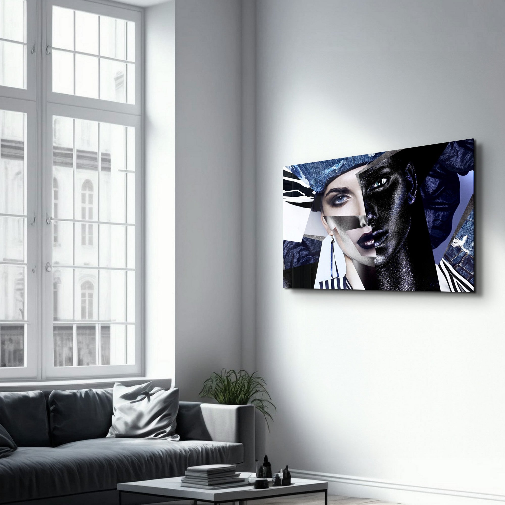 Arte em Vidro Temperado Multicolor 35x55cm - Pintura Decorativa UV de Alta Qualidade