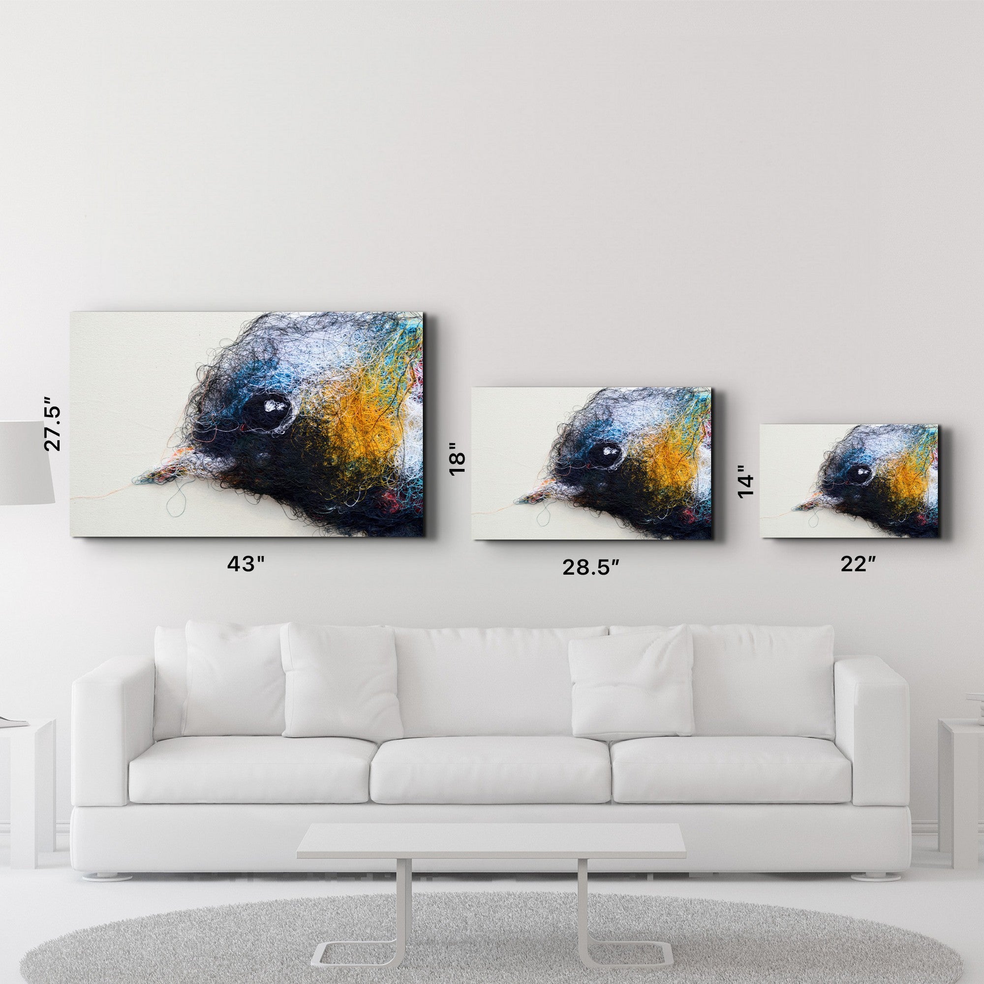 Arte Decorativa em Vidro Temperado Multicolor 35x55cm - Impressão UV de Alta Qualidade