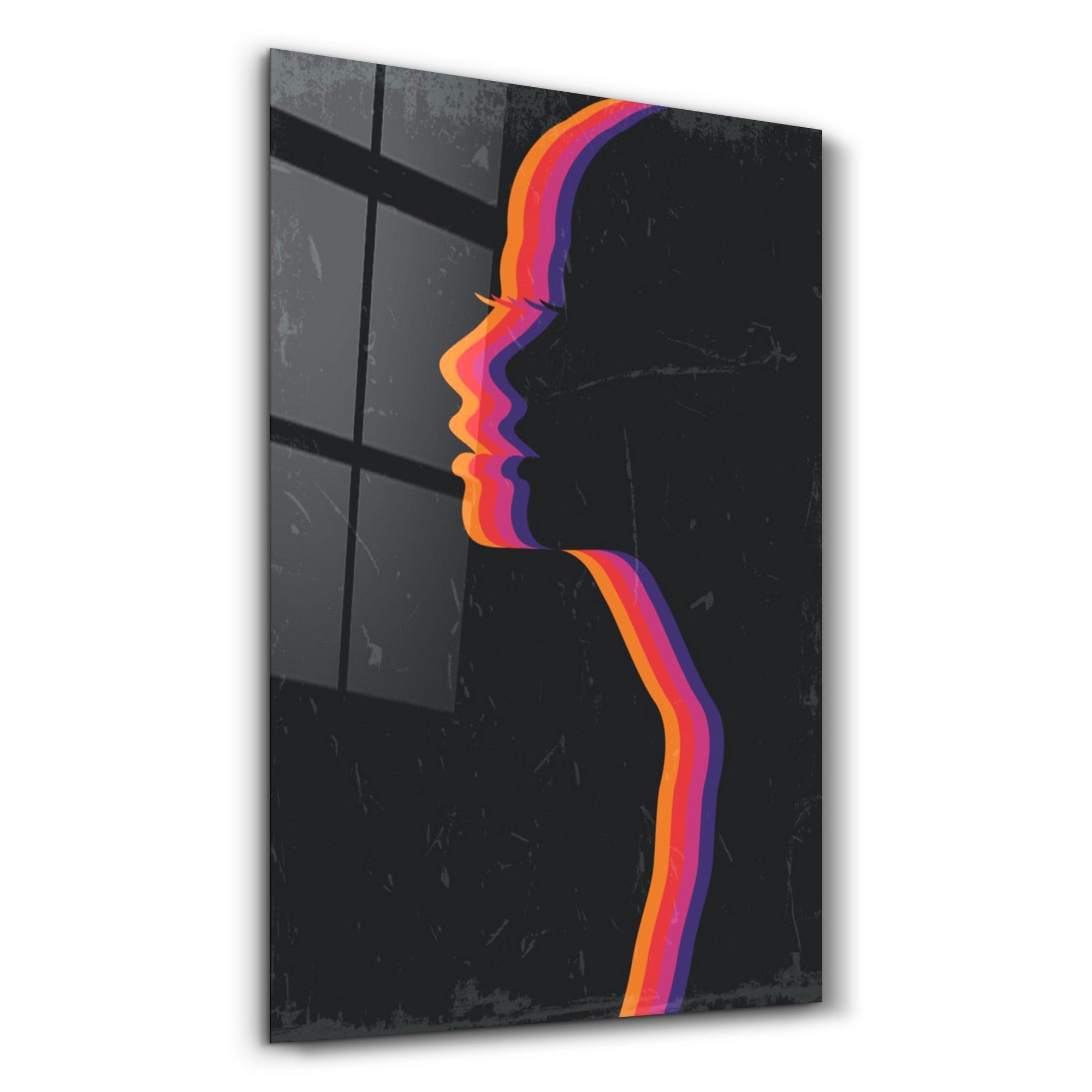 Arte em Vidro Temperado Multicolor 70x110cm - Pintura Decorativa UV Premium OGLS-9044