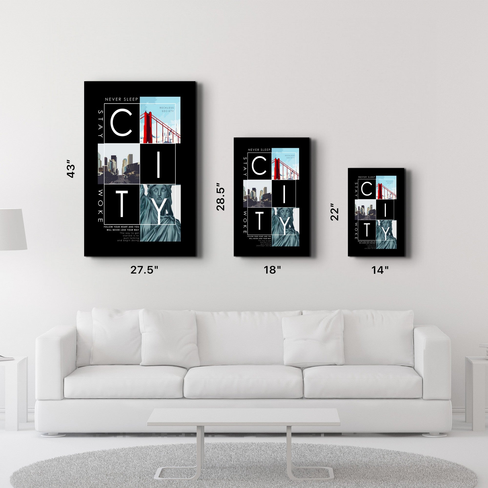 Arte Decorativa em Vidro Temperado Multicolor 70x110cm - Impressão UV de Alta Qualidade