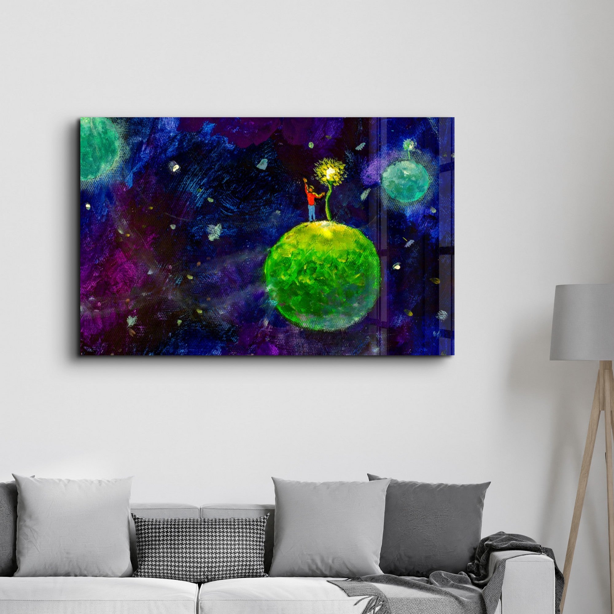 Arte em Vidro Temperado Multicolor 35x55cm - Pintura Decorativa UV de Alta Qualidade