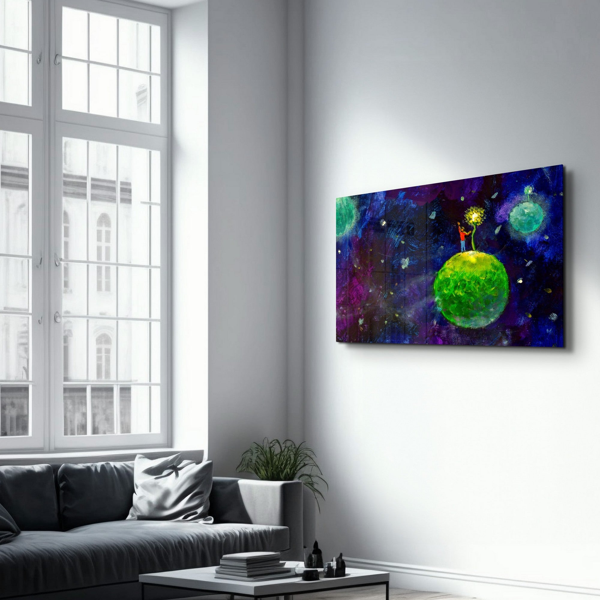 Arte em Vidro Temperado Multicolor 35x55cm - Pintura Decorativa UV de Alta Qualidade