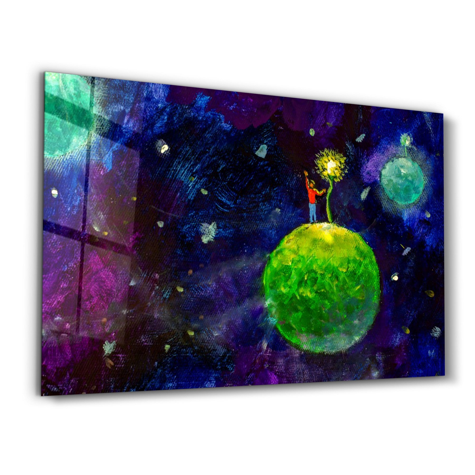 Arte em Vidro Temperado Multicolor 35x55cm - Pintura Decorativa UV de Alta Qualidade