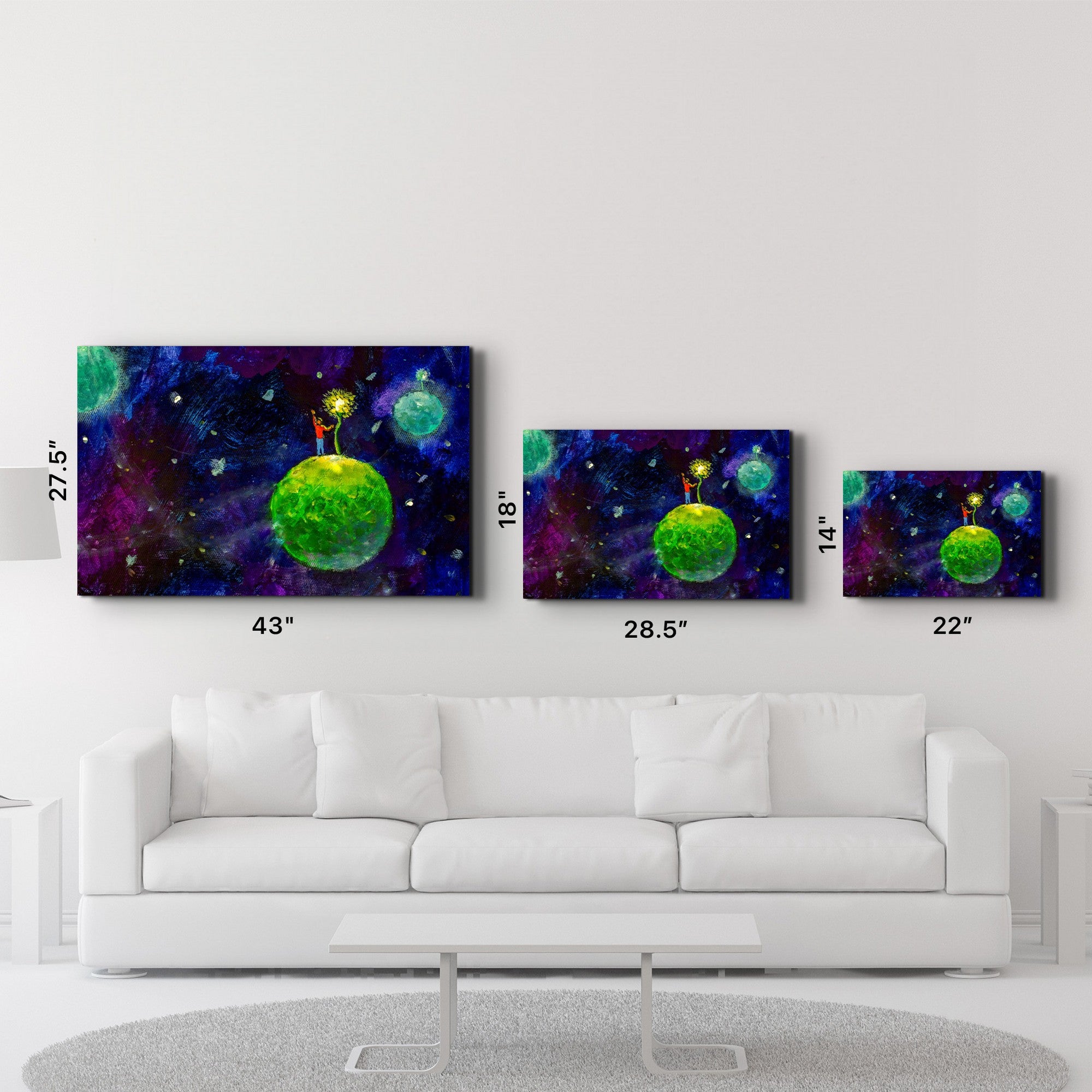 Arte em Vidro Temperado Multicolor 35x55cm - Pintura Decorativa UV de Alta Qualidade