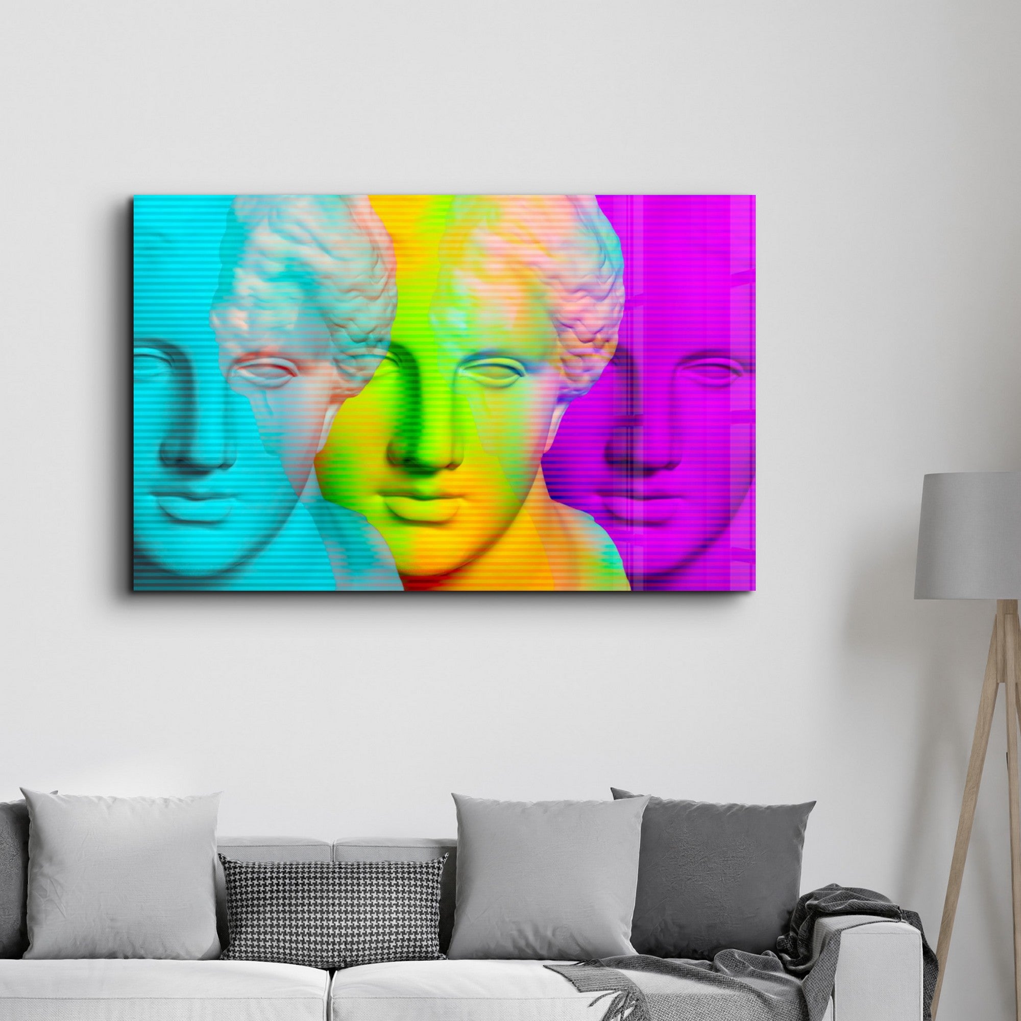 Arte Decorativa em Vidro Temperado Multicolor 35x55cm - Impressão UV de Alta Qualidade